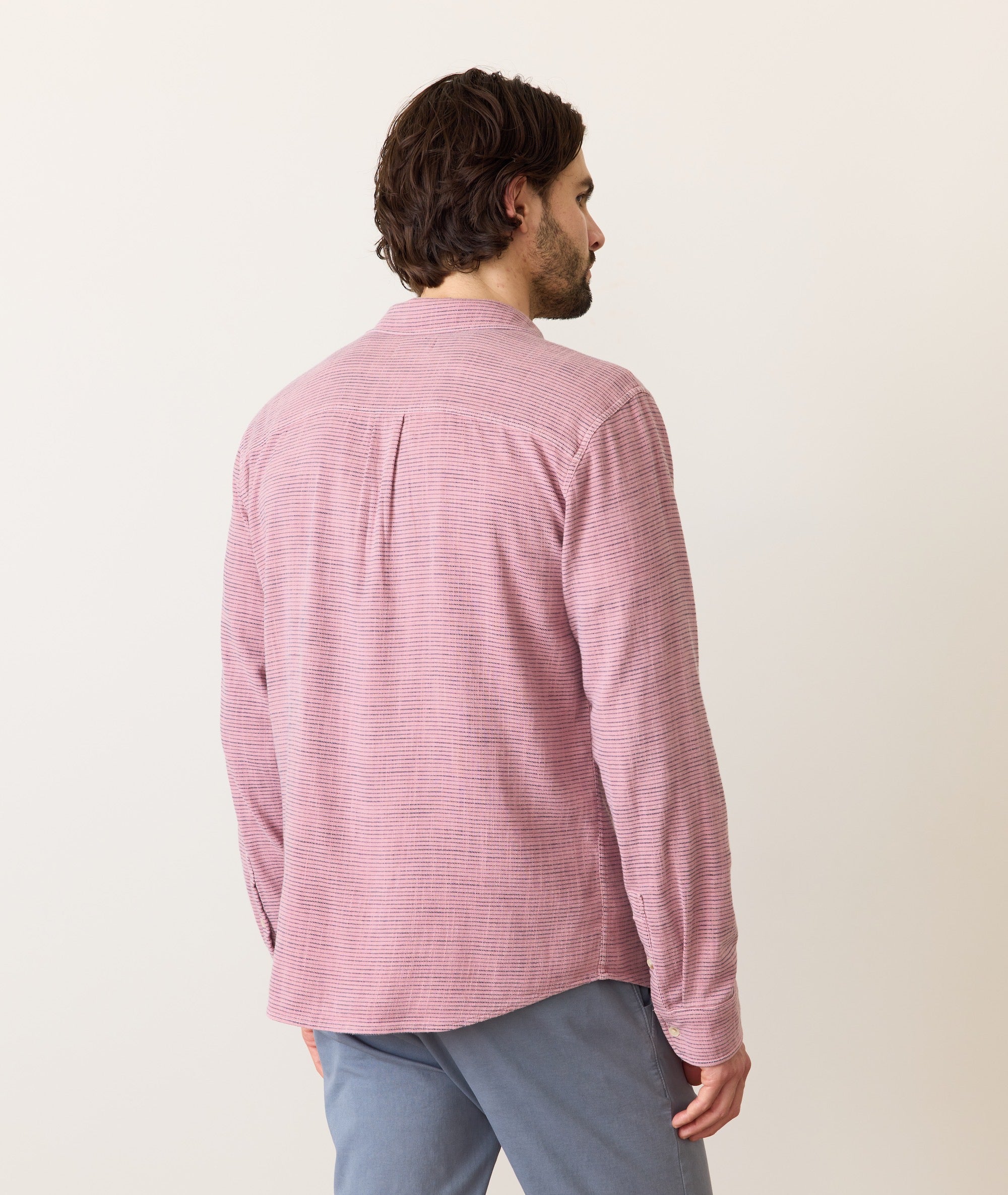 Stretch Selvage Long Sleeve Shirt