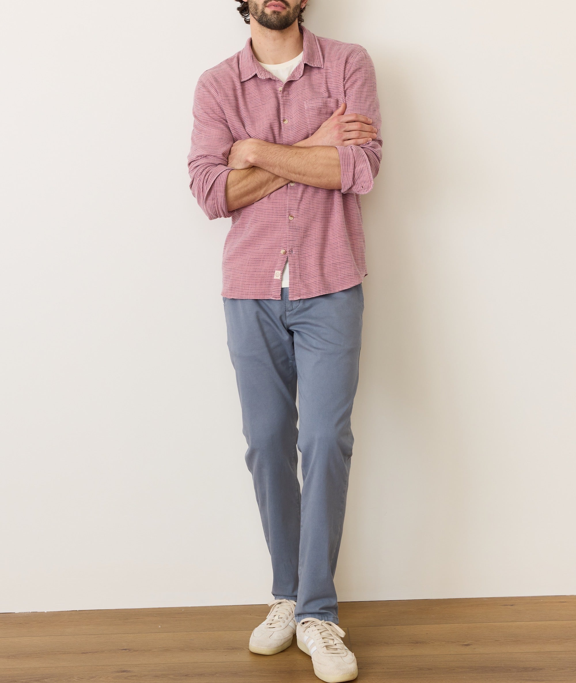 Stretch Selvage Long Sleeve Shirt