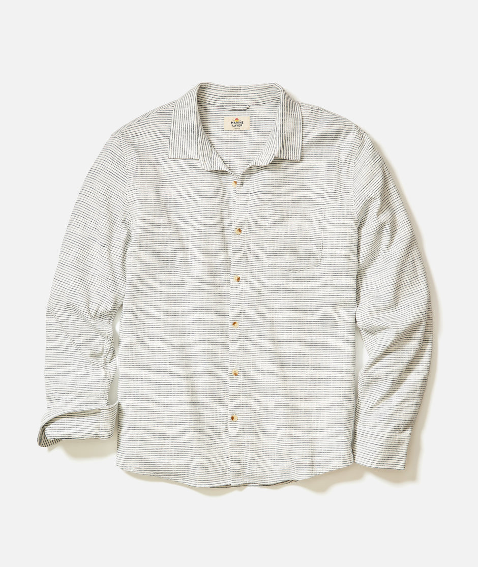 Stretch Selvage Long Sleeve Shirt