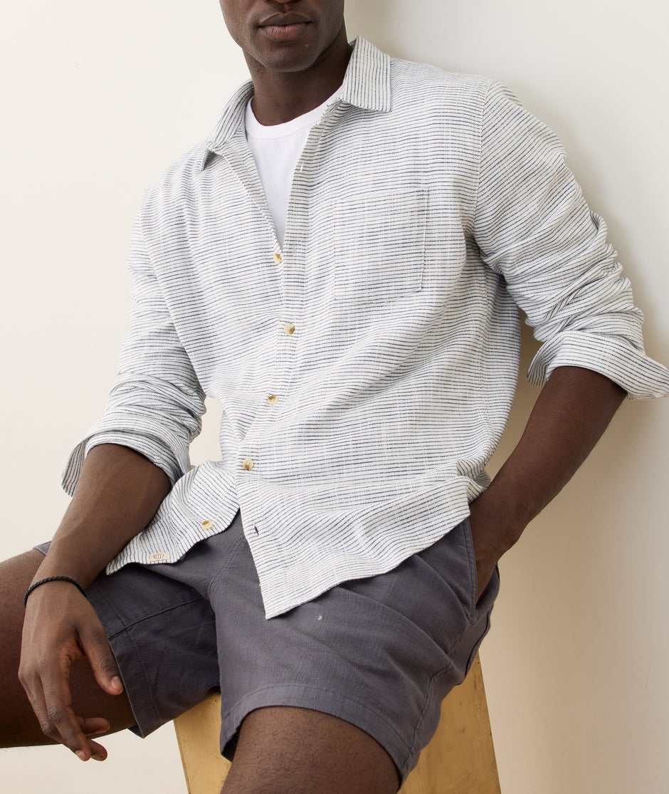 Stretch Selvage Long Sleeve Shirt
