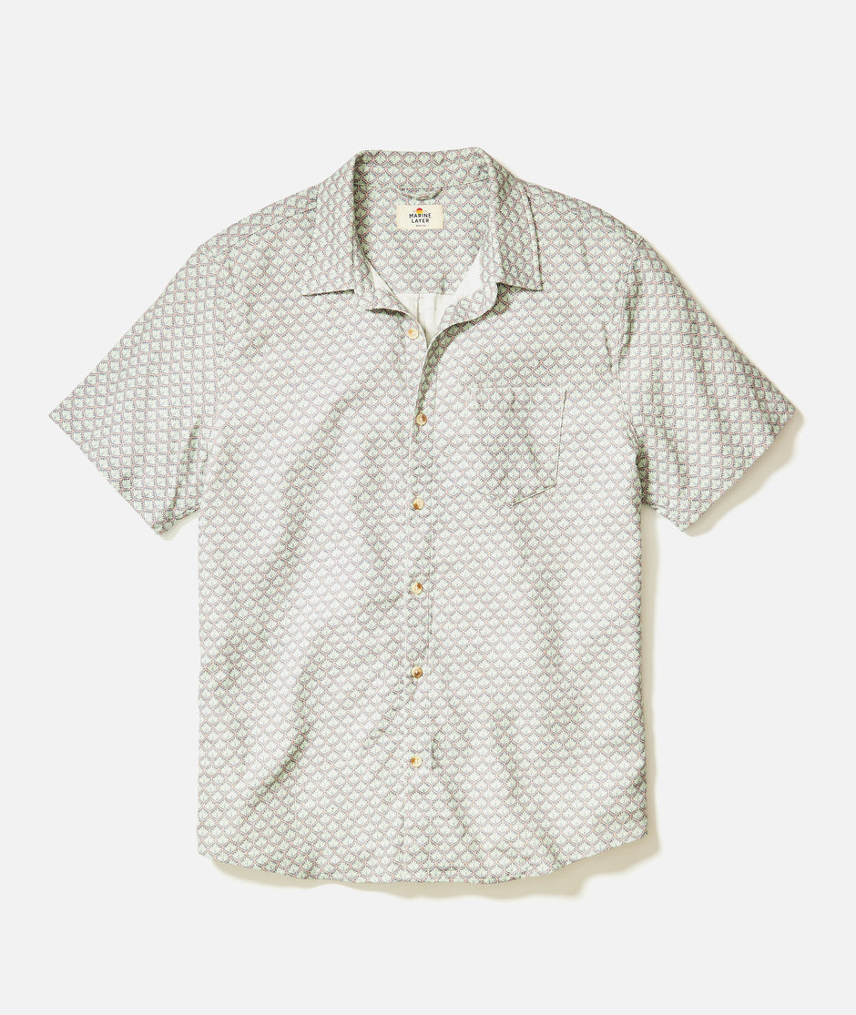 Stretch Selvage Short Sleeve Shirt