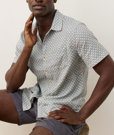 Stretch Selvage Short Sleeve Shirt