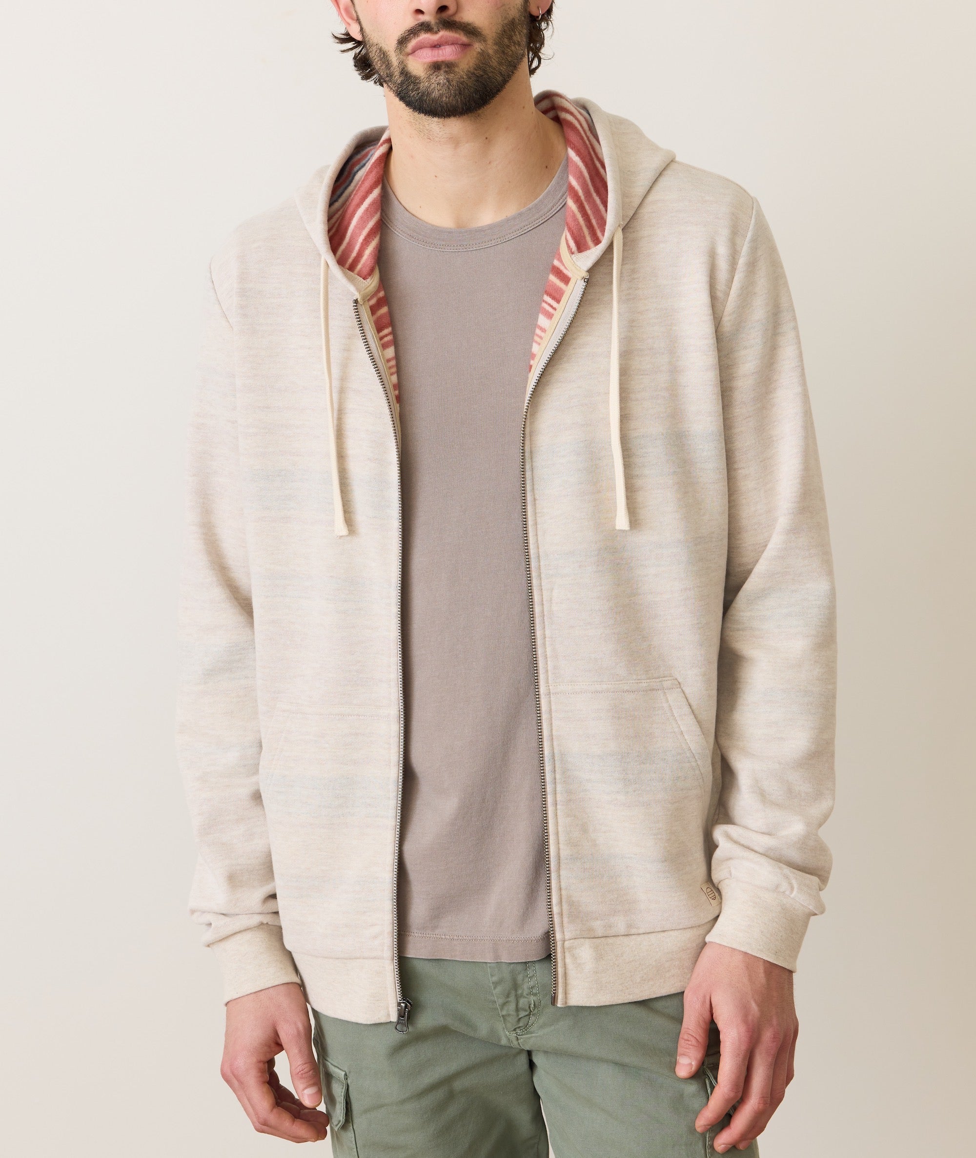 Fleece Stripe Full-Zip