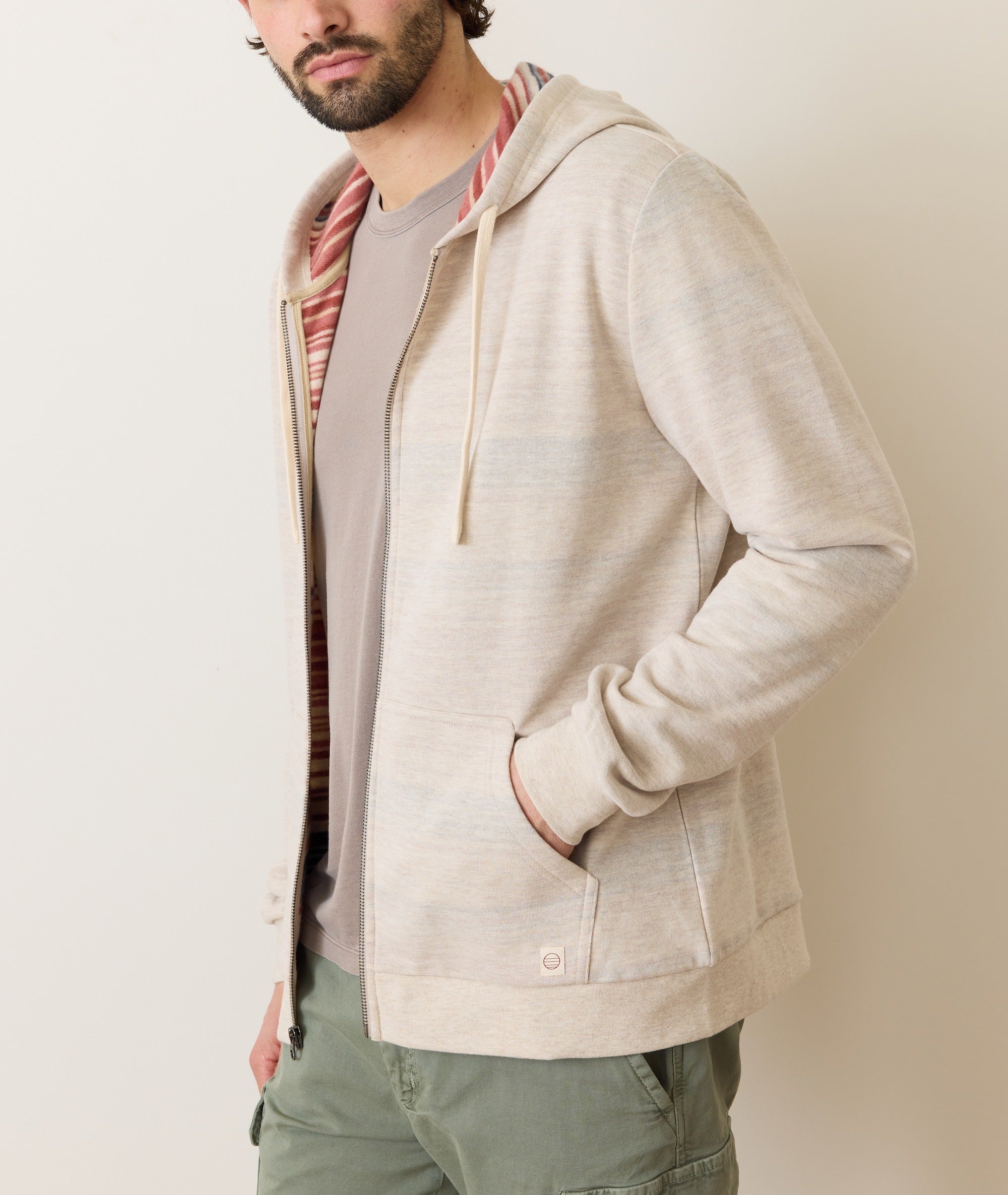 Fleece Stripe Full-Zip