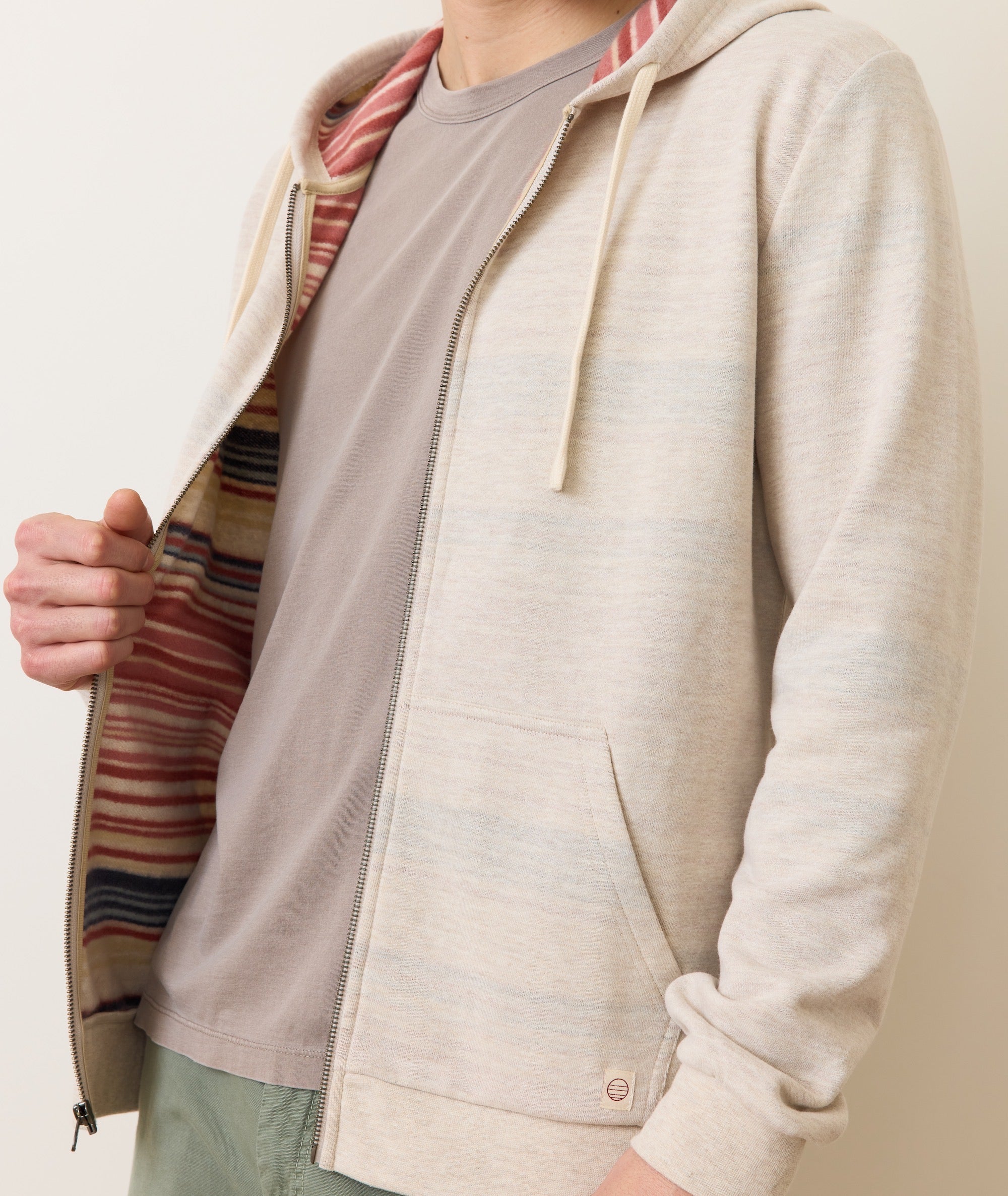 Fleece Stripe Full-Zip