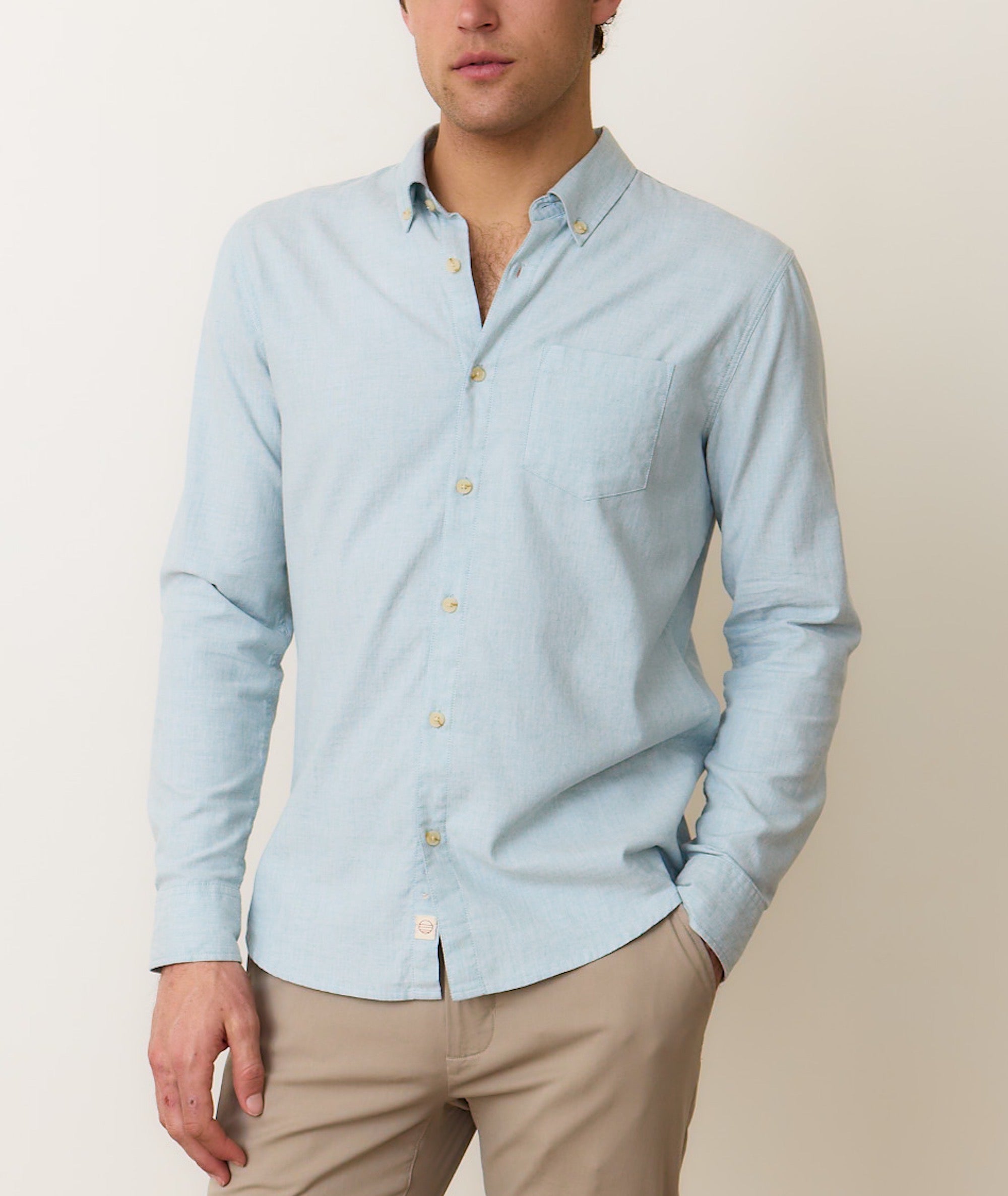 大学生 割引 California Oxford Layer Marine – Shirt トップス