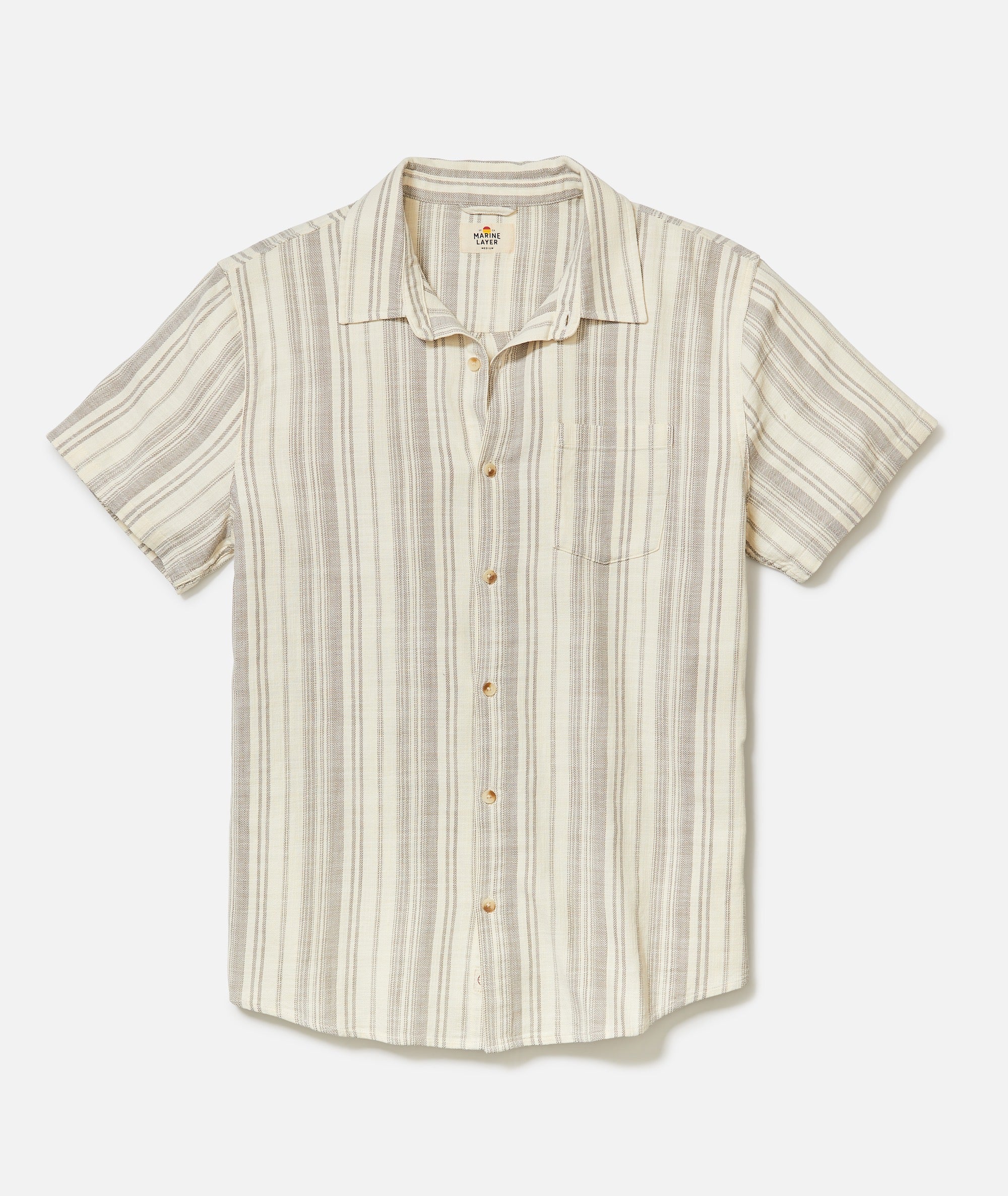Marine Layer Classic Stretch Selvage Short Sleeve Shirt