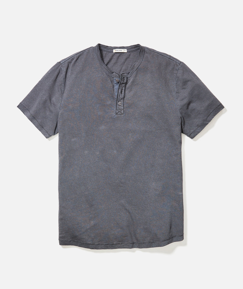 Relaxed Hemp Cotton Henley
