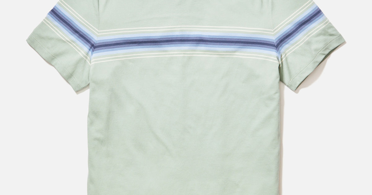 marin tee green stripe main image 1