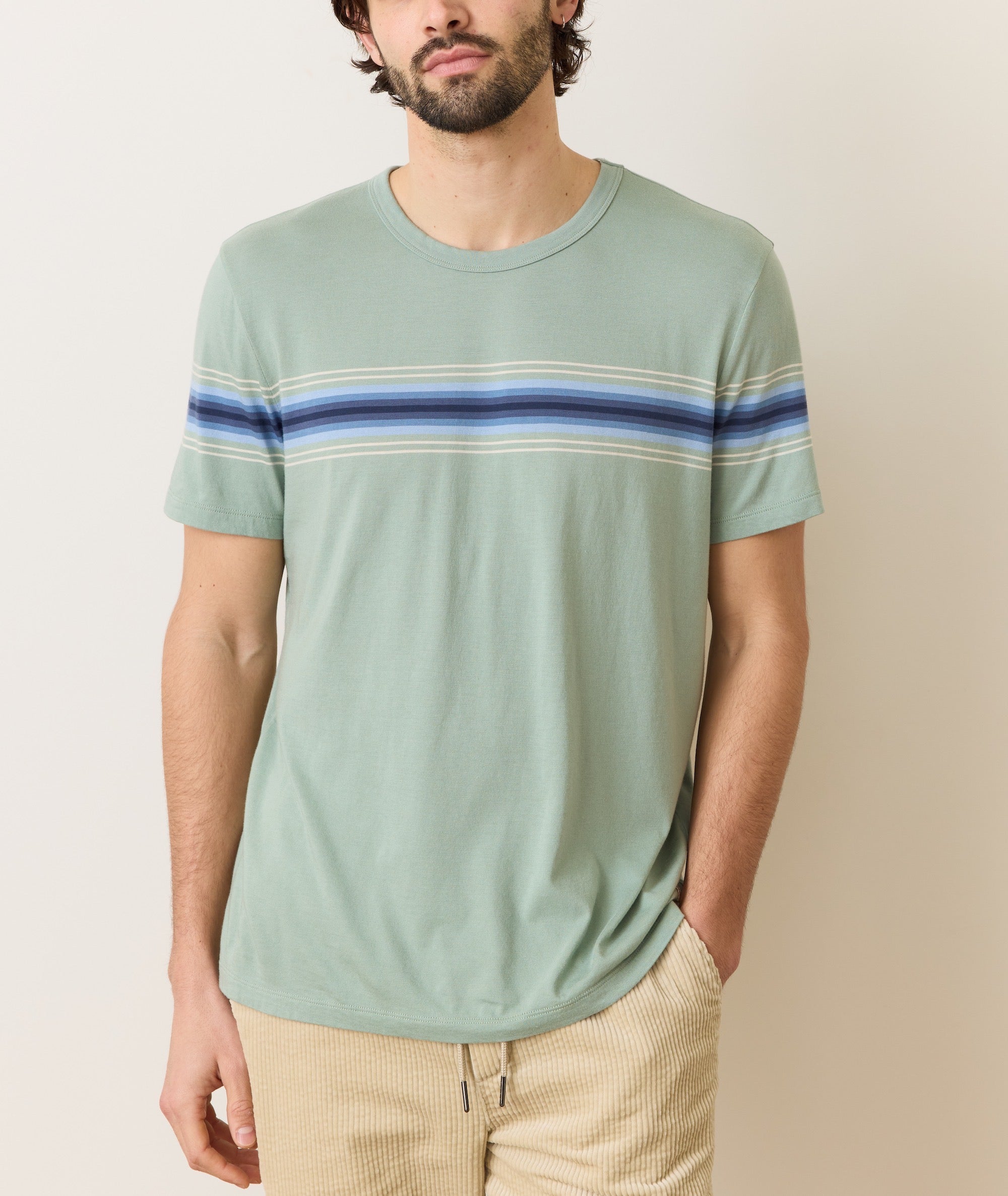Signature Crew Stripe Tee