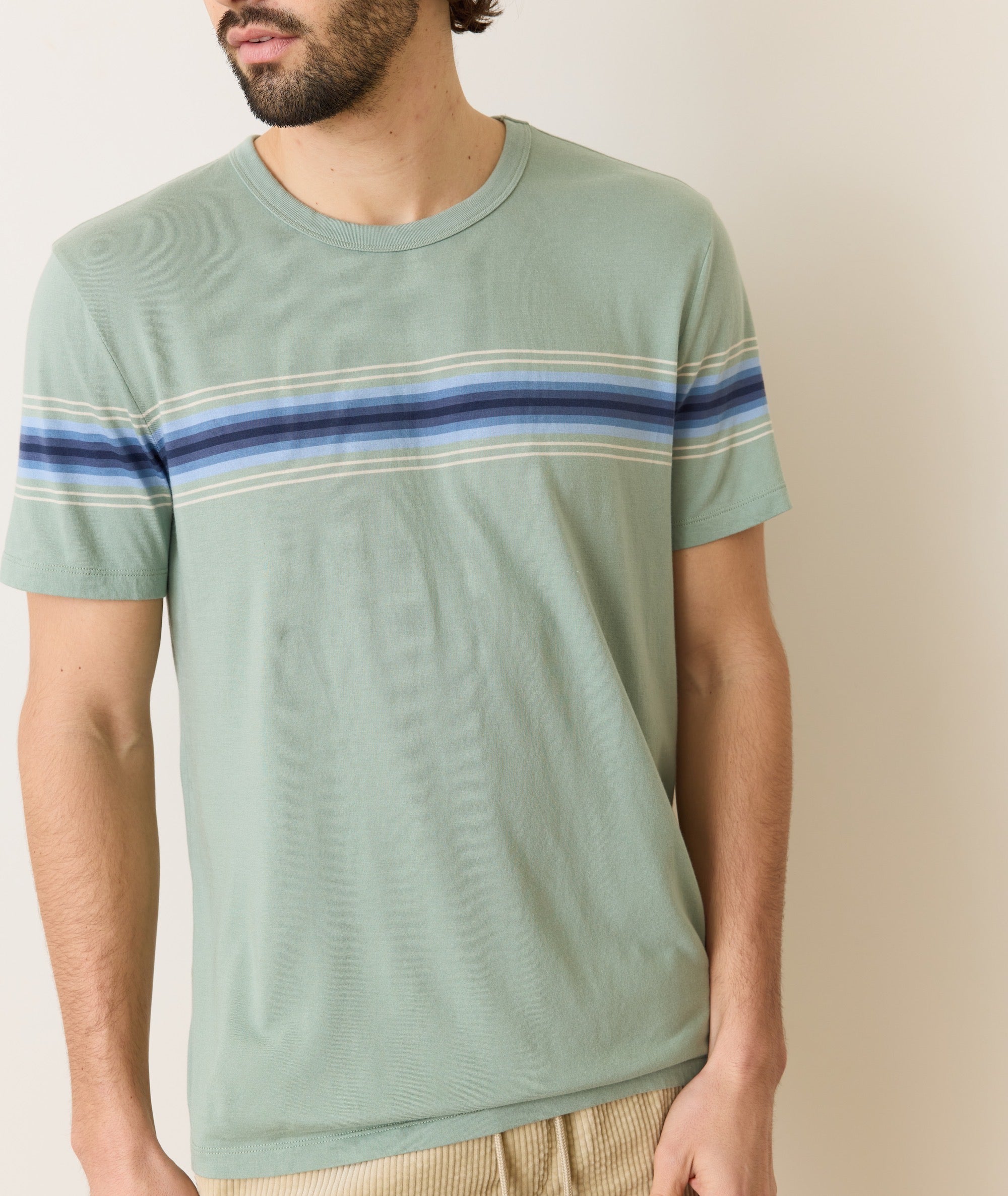 Signature Crew Stripe Tee