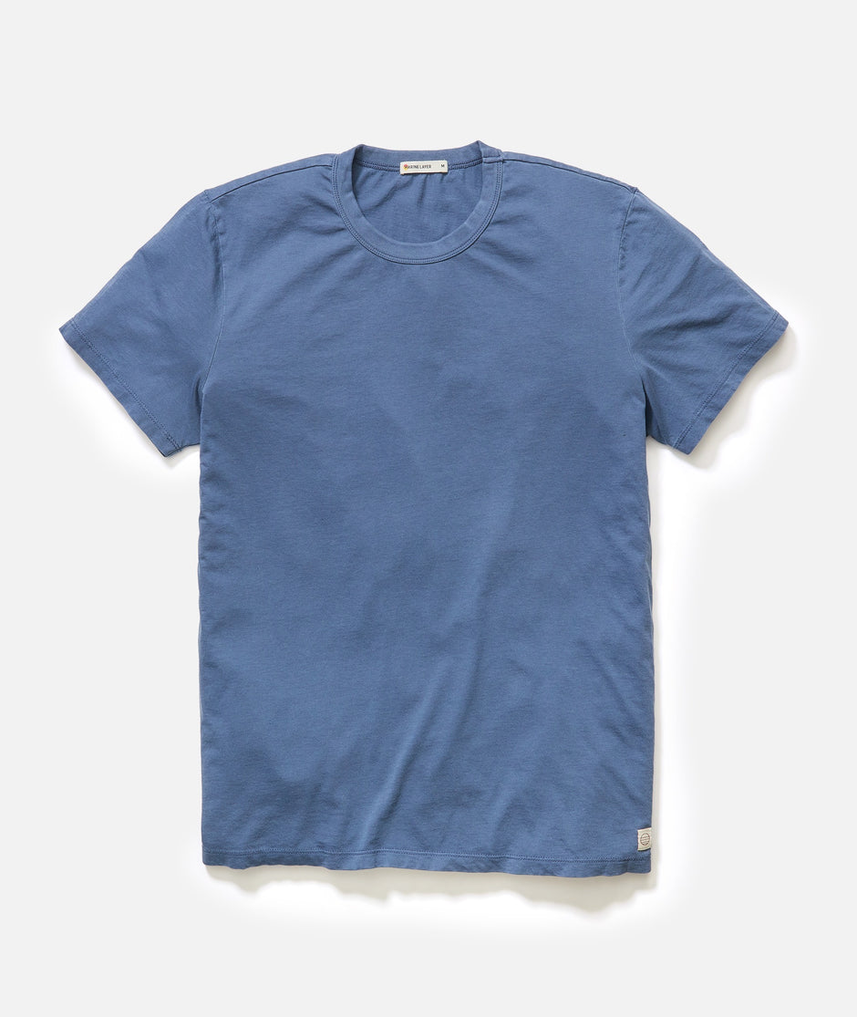 Men's Signature Crew in Faded Navy