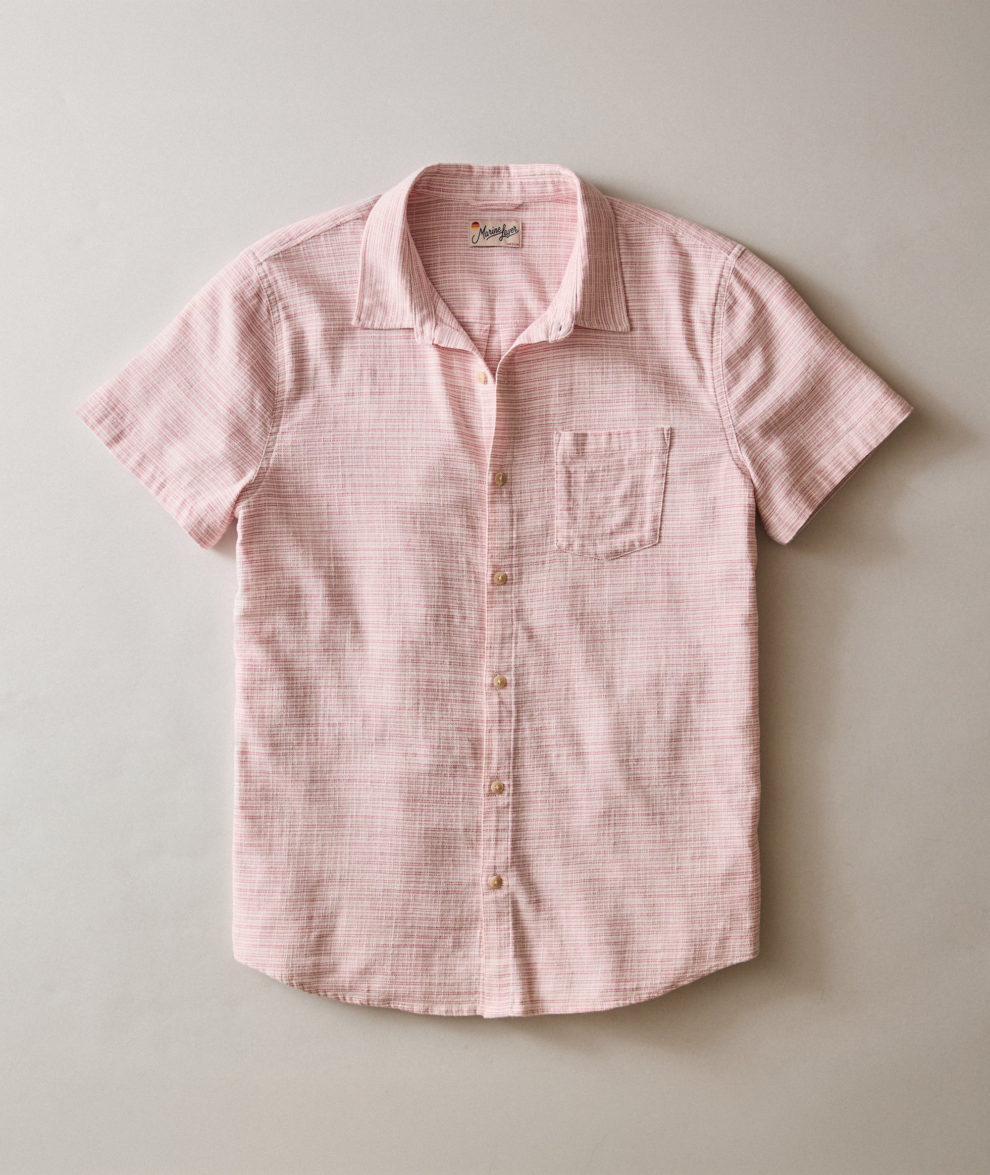 Classic Stretch Selvage Shirt Pink Mini Stripe / Medium Classic Stretch Selvage Shirt Pink Mini Stripe / Medium