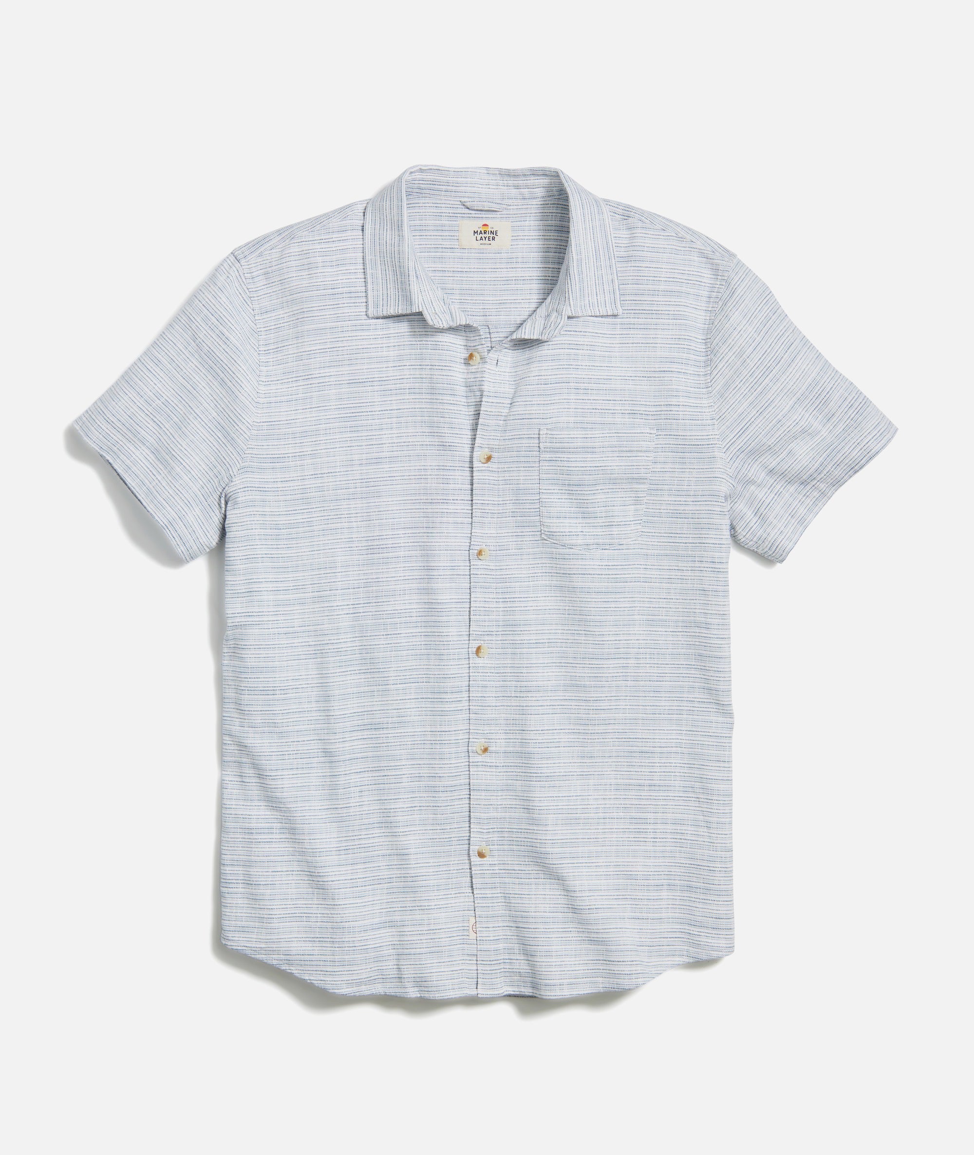 Striped short sleeve button up hotsell