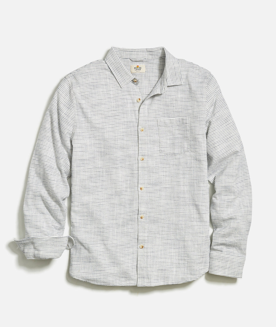 Stretch Selvage Long Sleeve Shirt