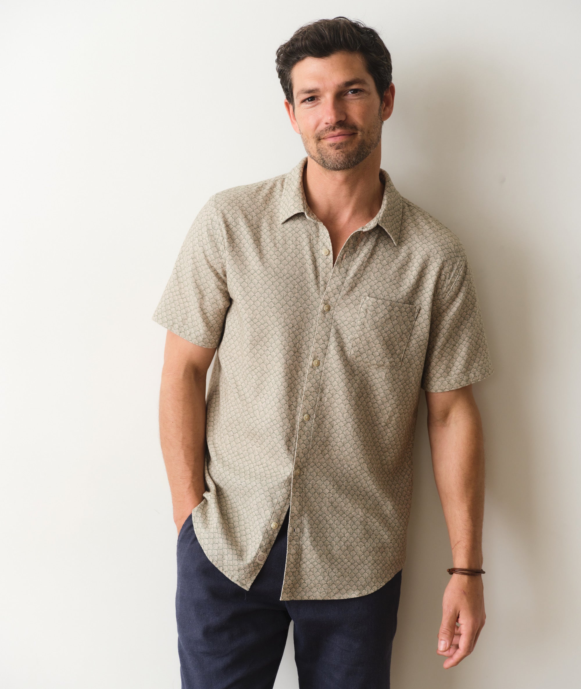 Stretch Selvage Short Sleeve Shirt