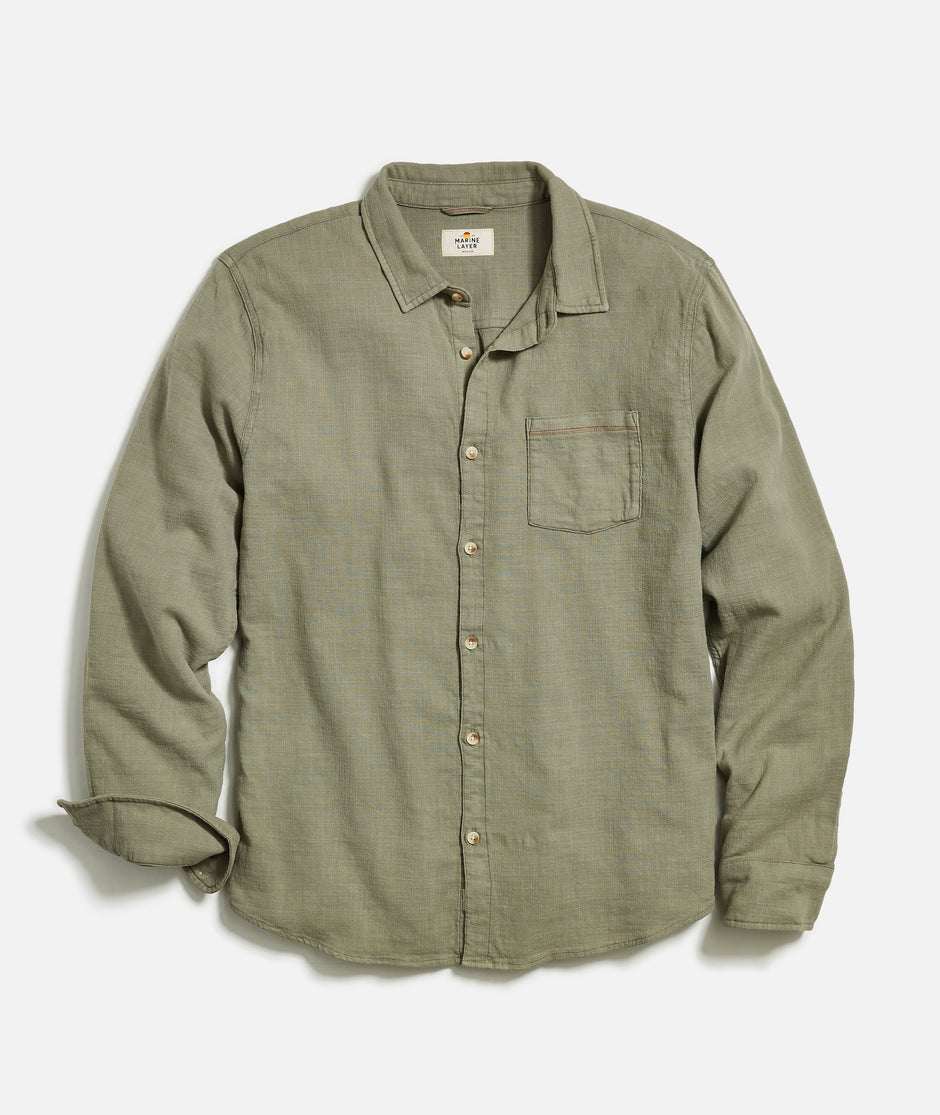 Stretch Selvage Long Sleeve Shirt