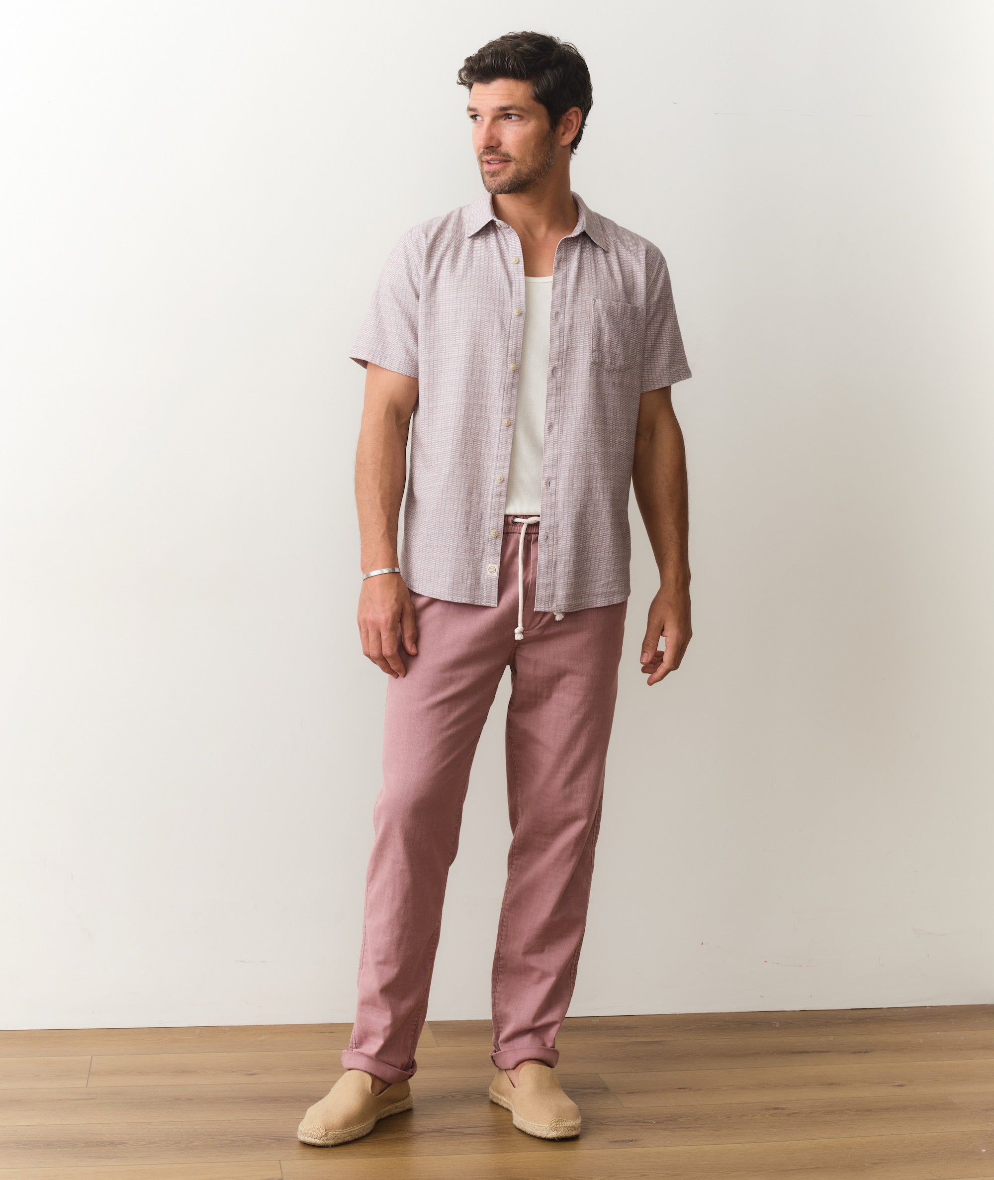 Marine Layer Saturday Stretch Beach Pant Faded Brick / M