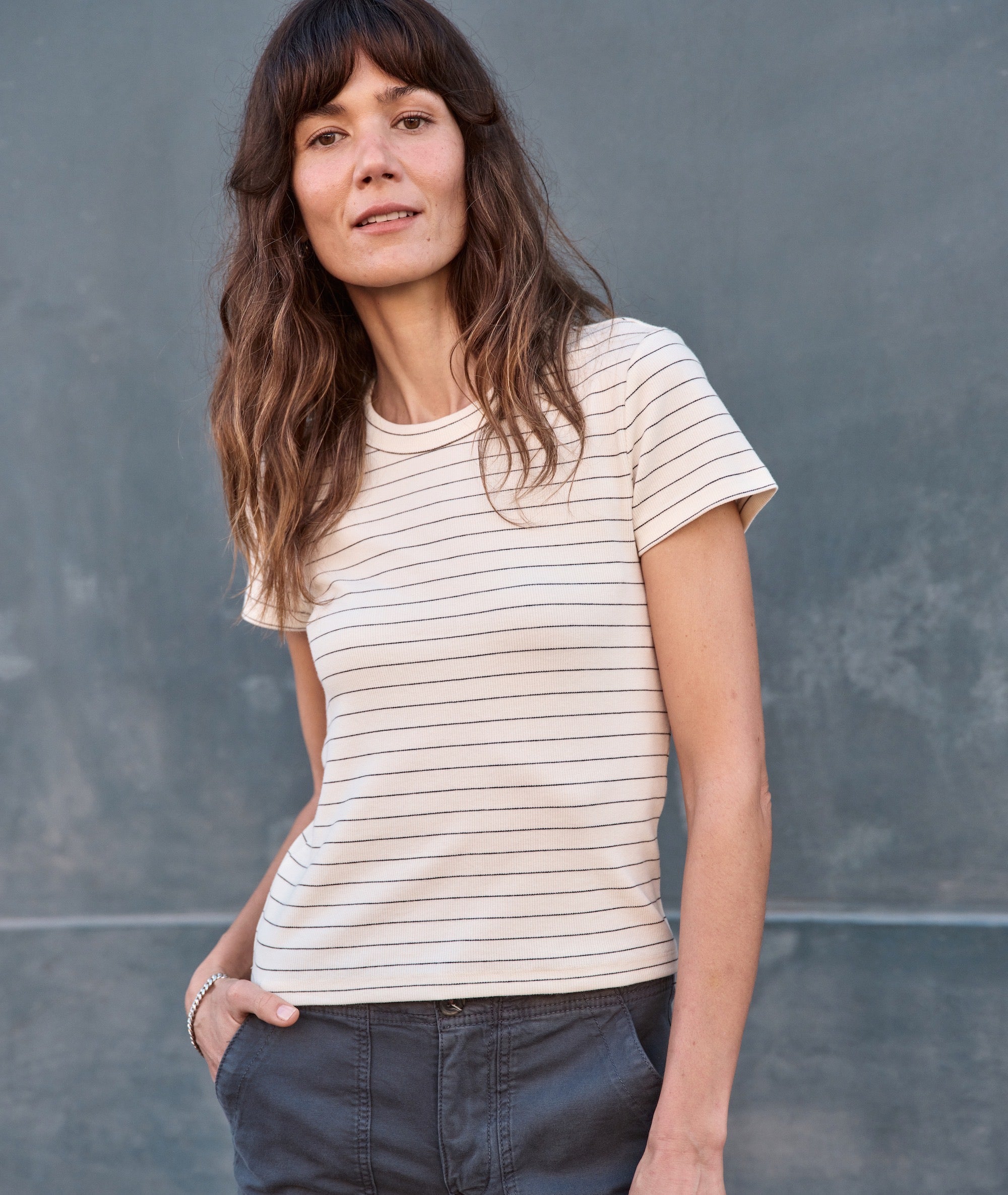 Lexi Rib Sun-In Crew Tee