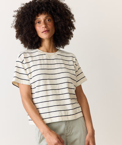 Sadie Vintage Slub Crop Tee