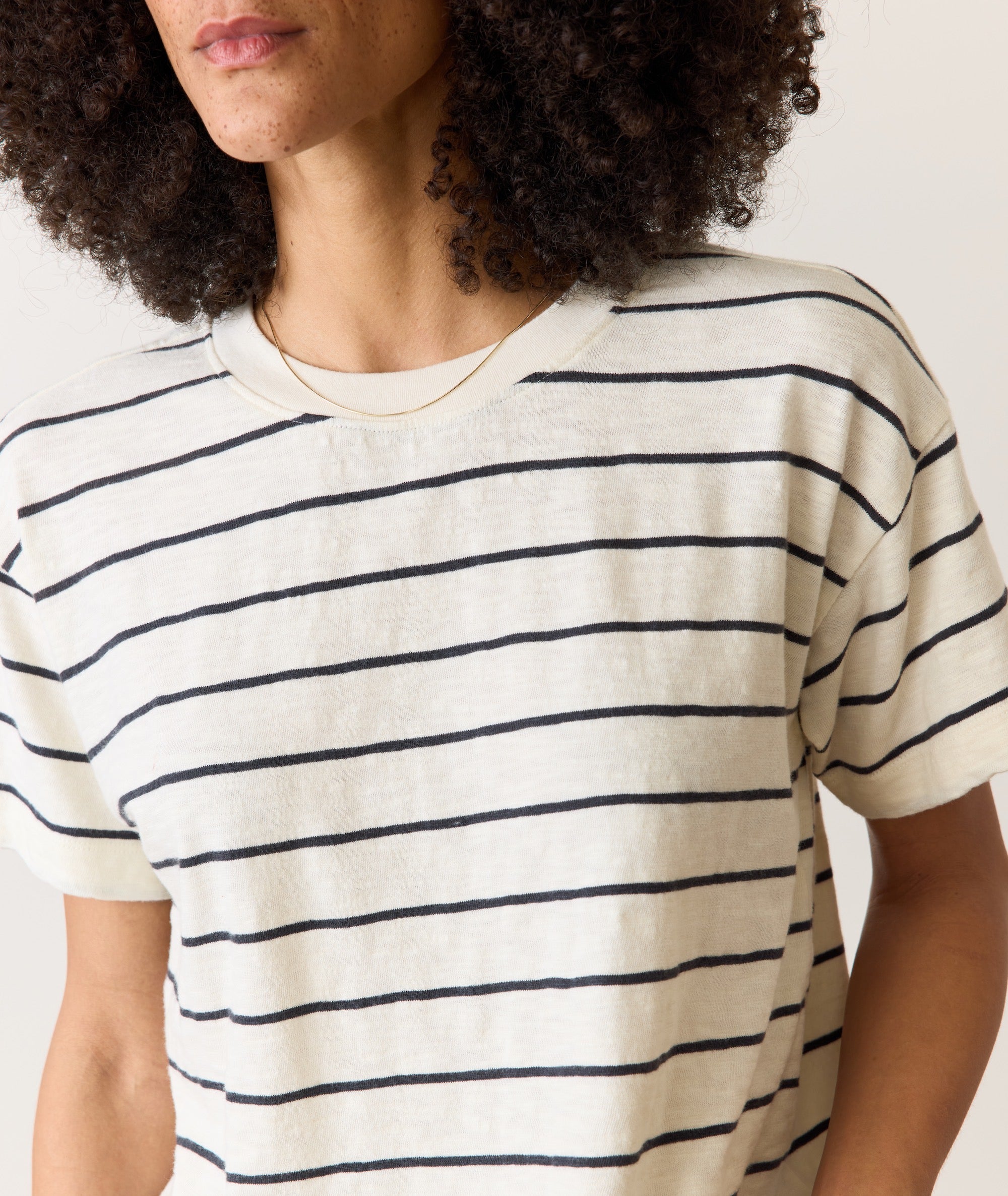 Sadie Vintage Slub Crop Tee