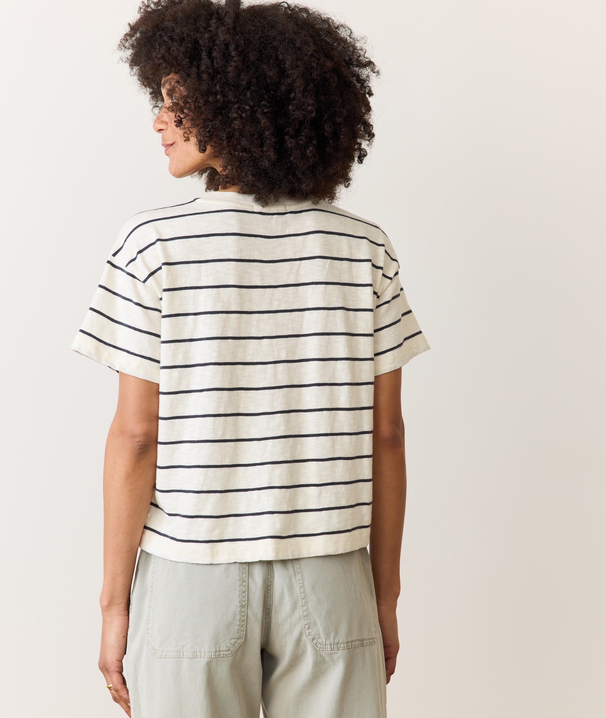 Sadie Vintage Slub Crop Tee