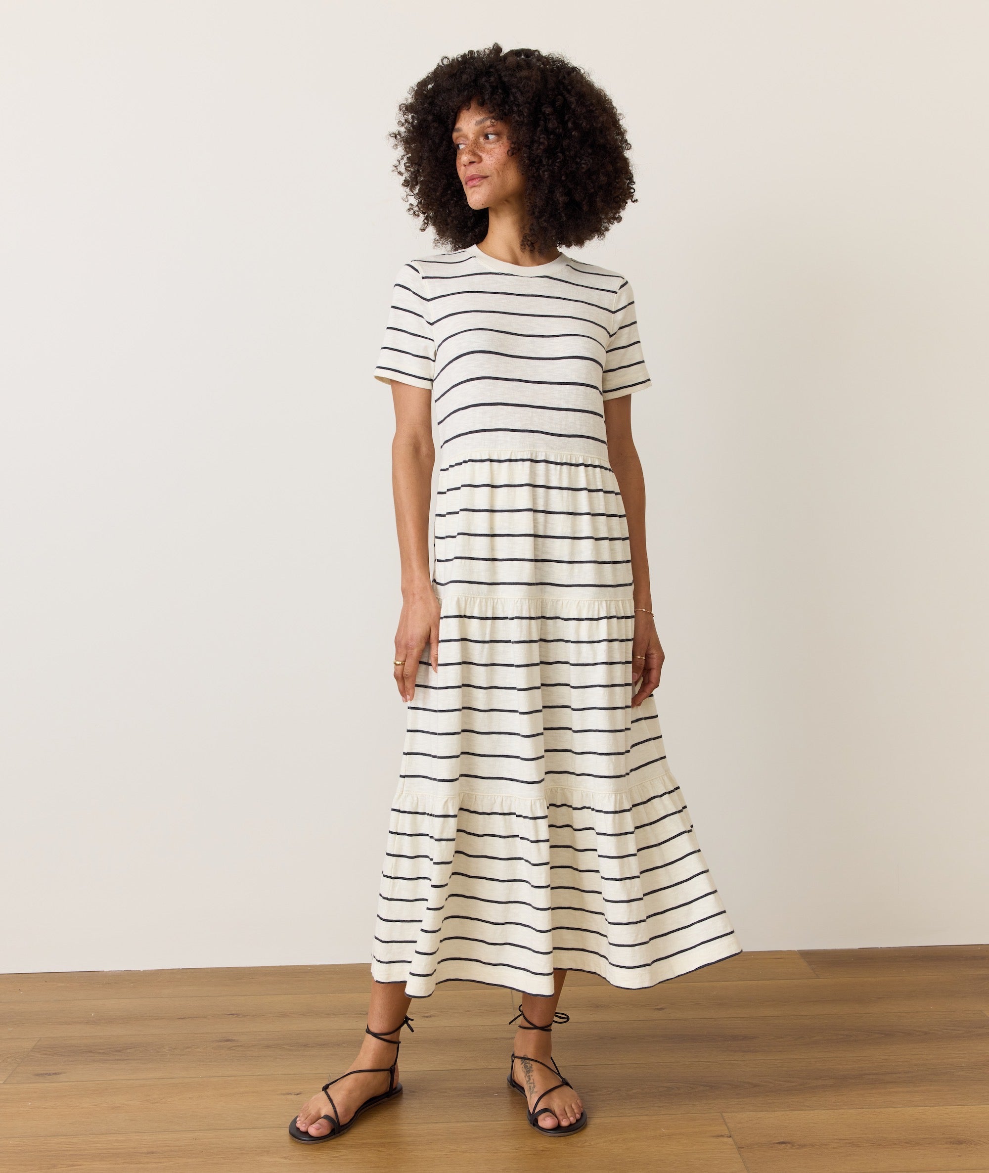 Marine Layer Vintage Slub Midi Dress- Antique White M Marine Layer Vintage Slub Midi Dress- Antique White M