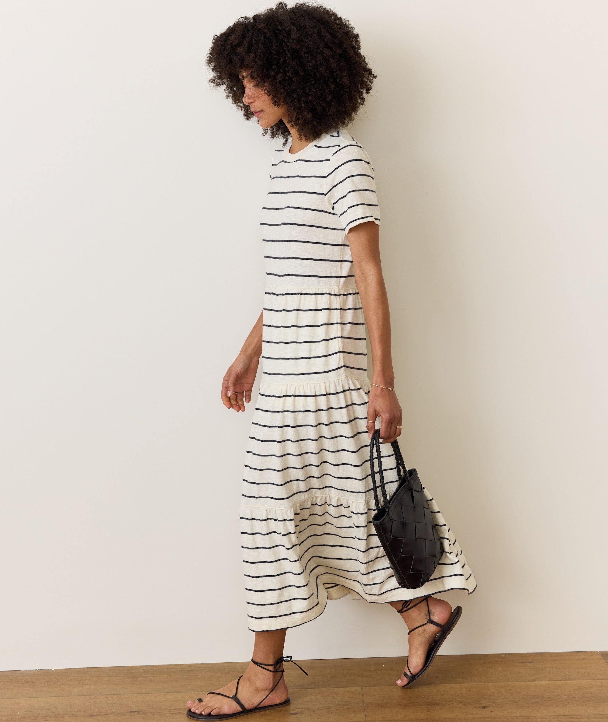 Sadie Vintage Slub Midi Dress