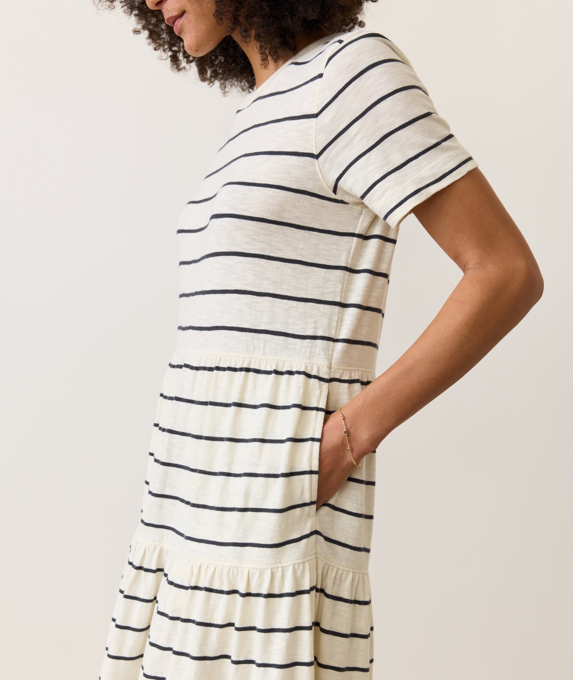 Sadie Vintage Slub Midi Dress
