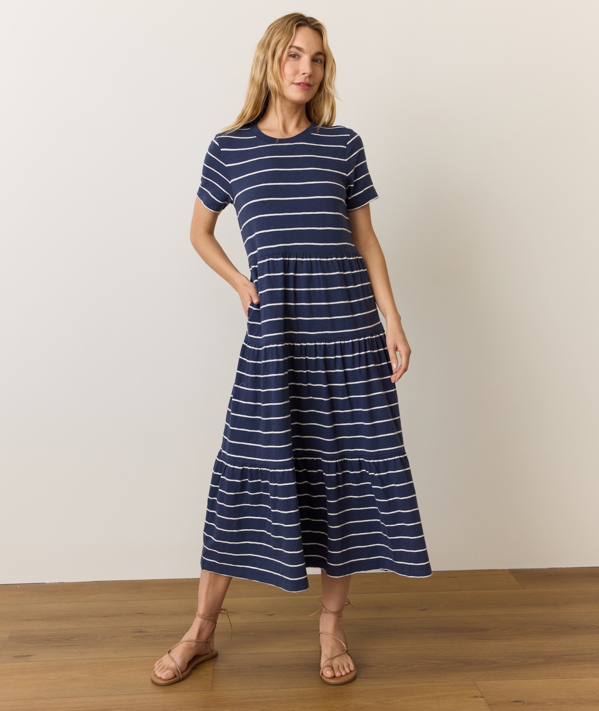 Sadie Vintage Slub Midi Dress Marine Layer Sadie Vintage Slub Midi Dress Marine Layer
