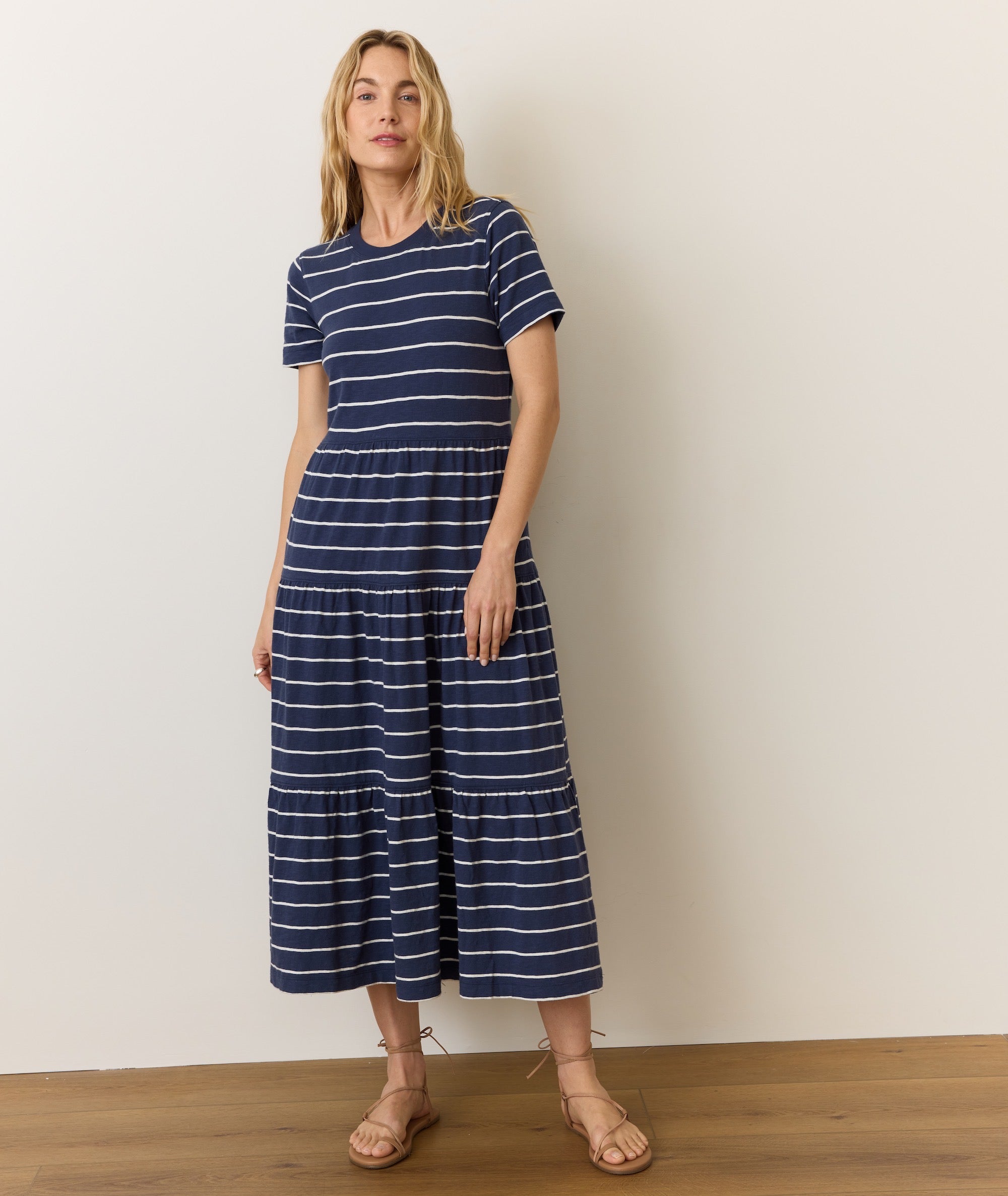Sadie Vintage Slub Midi Dress