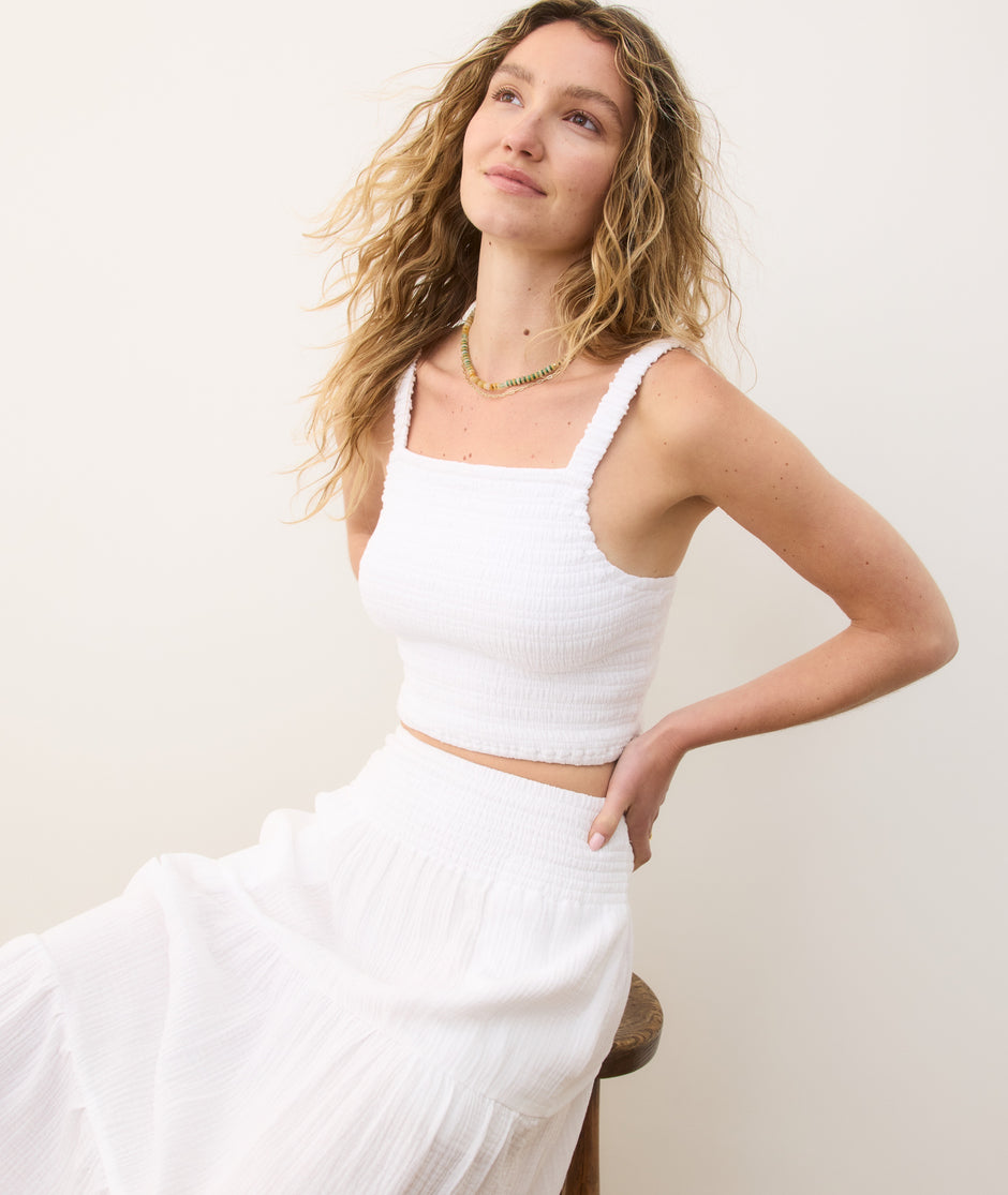 Lila Double Cloth Tank