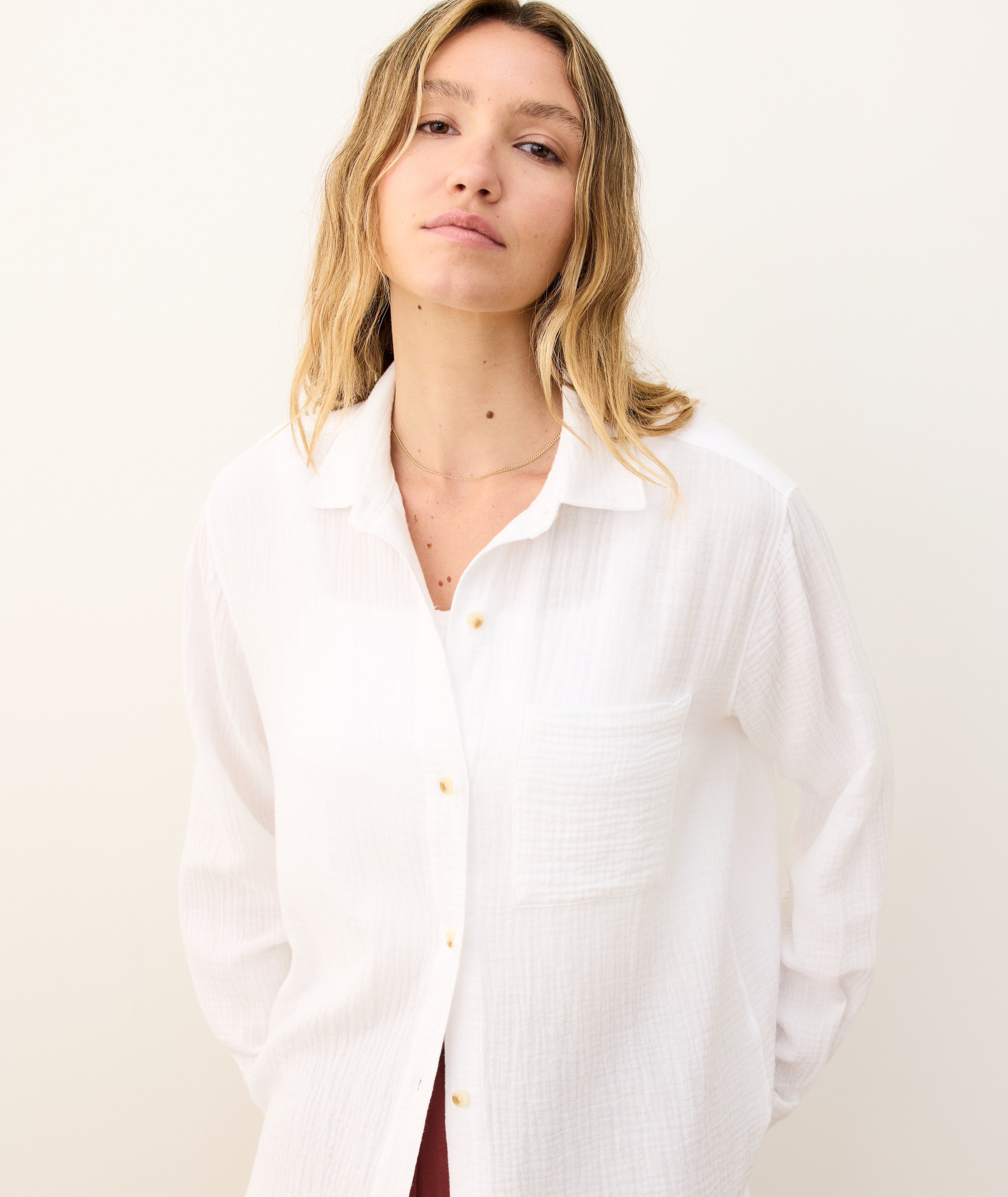 Jane Relaxed Double Cloth Shirt