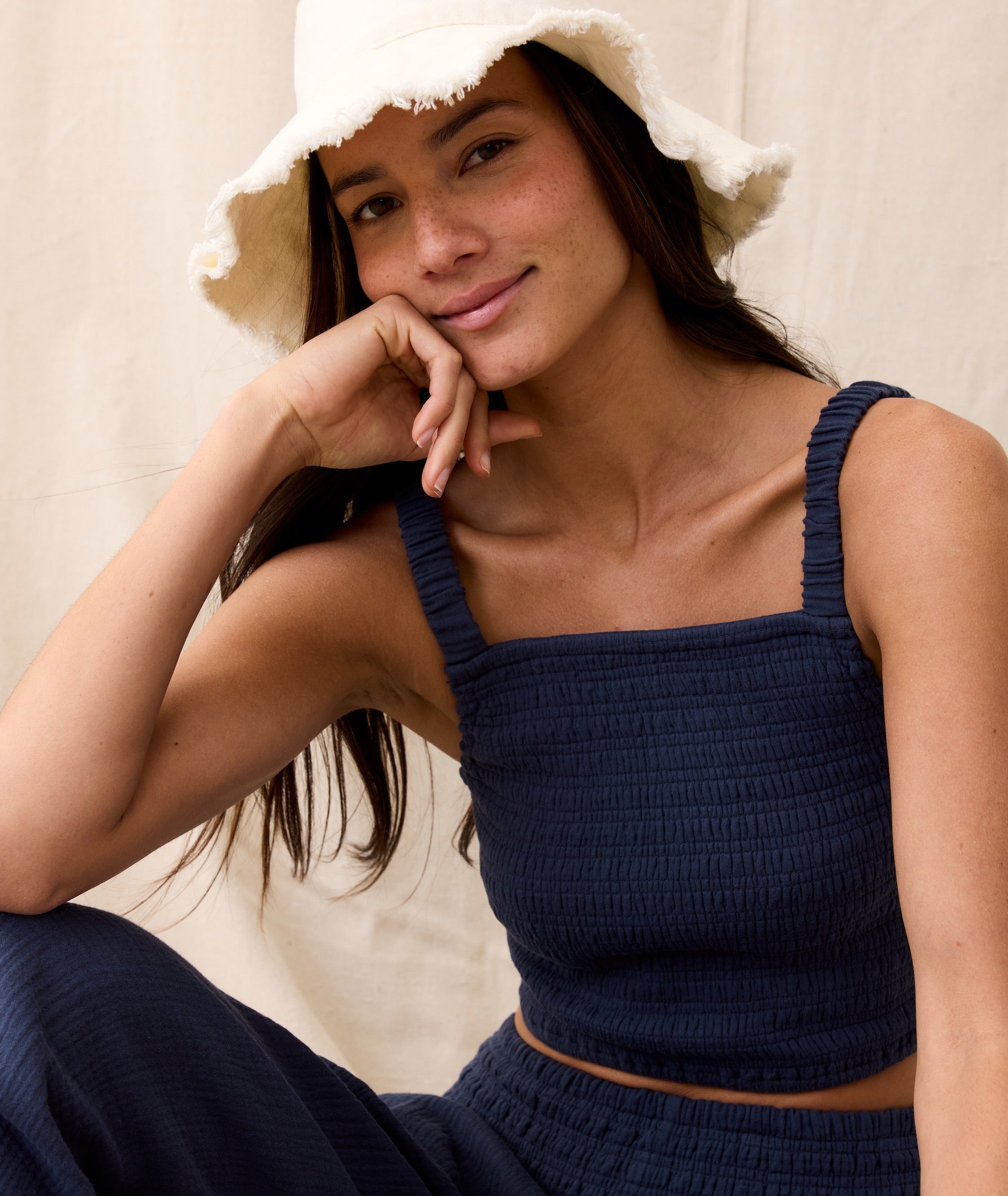 Lila Double Cloth Tank