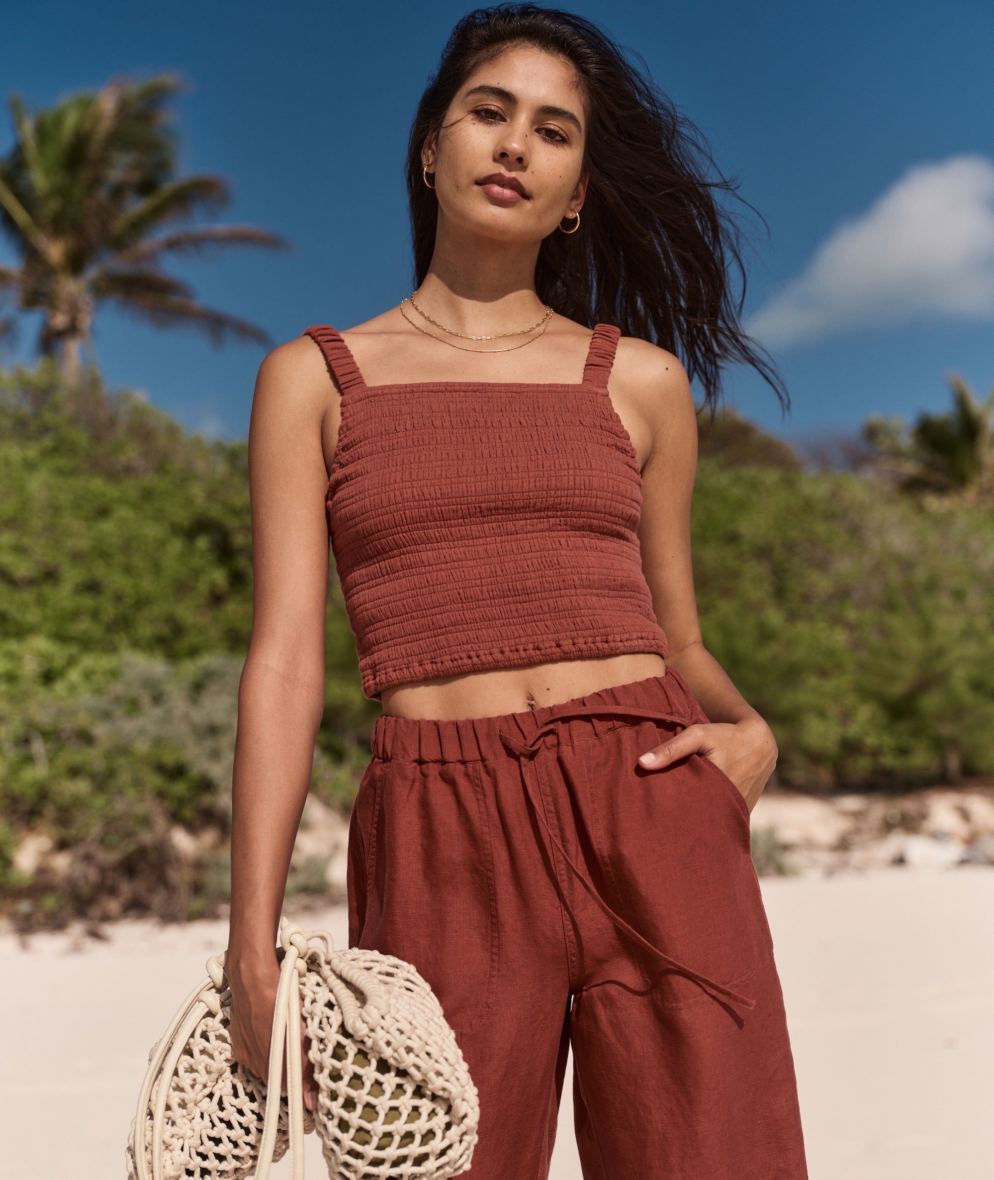 Lila Double Cloth Tank