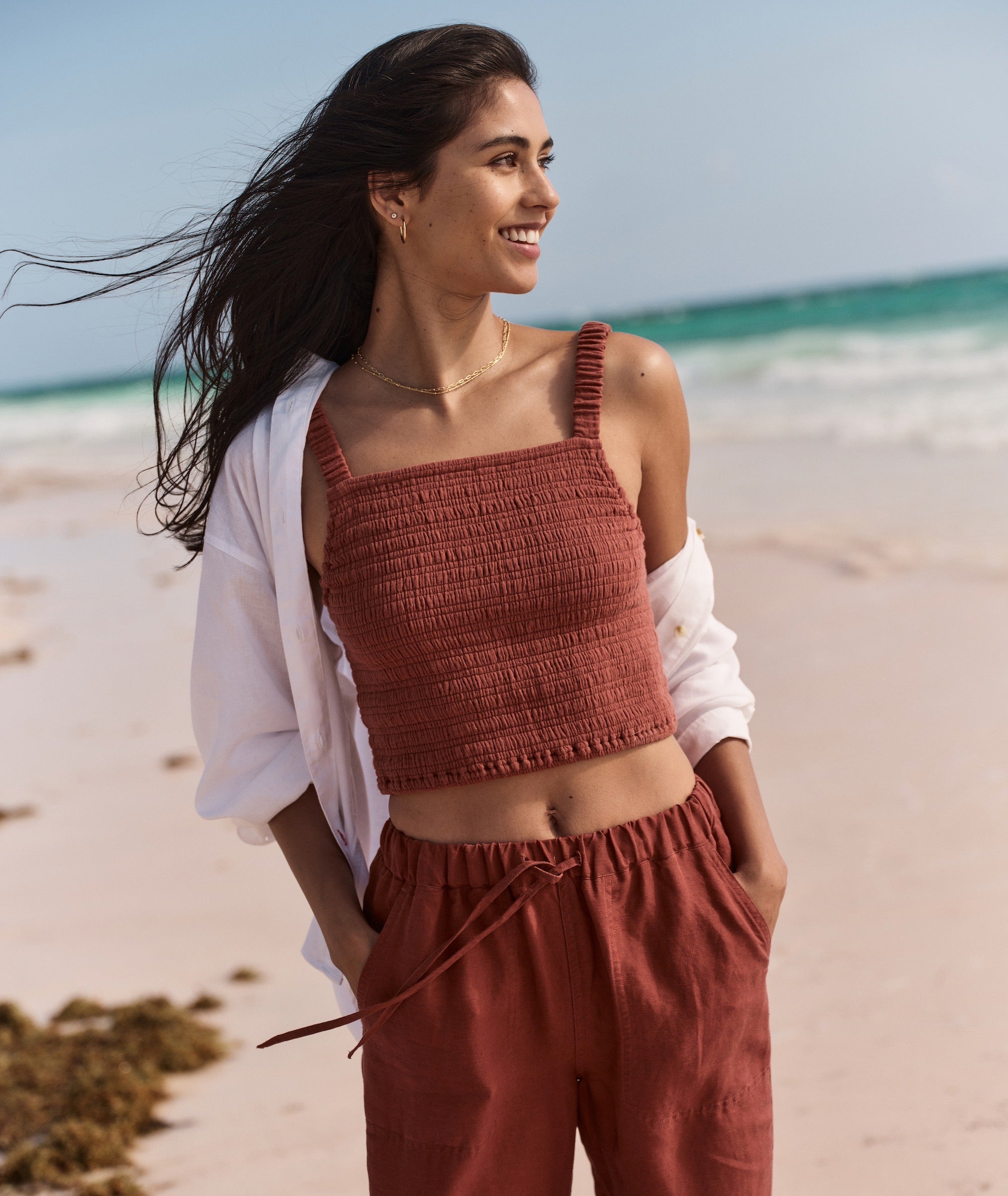 Lila Double Cloth Tank