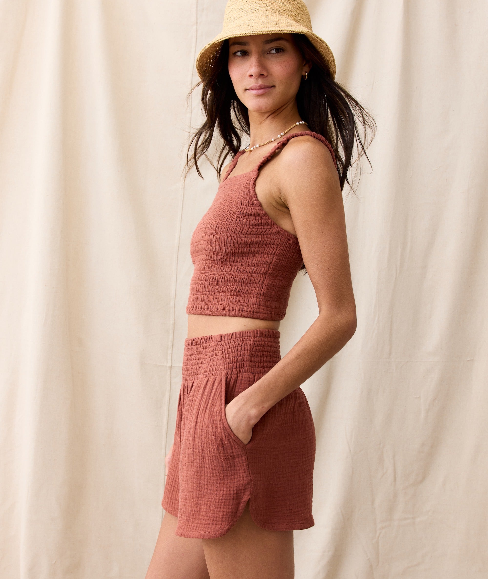 Cali Double Cloth Short