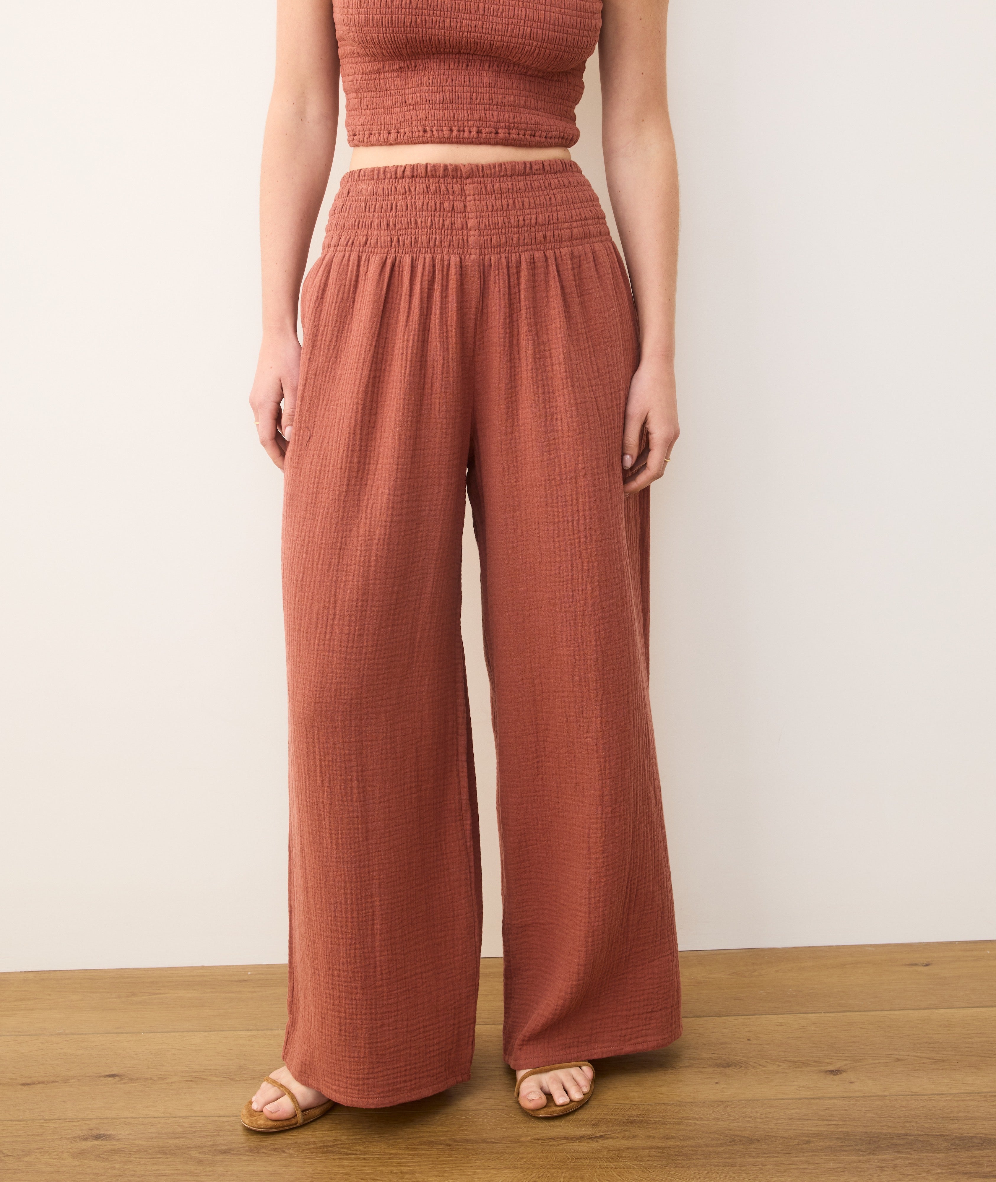 Sophia Double Cloth Palazzo Pant