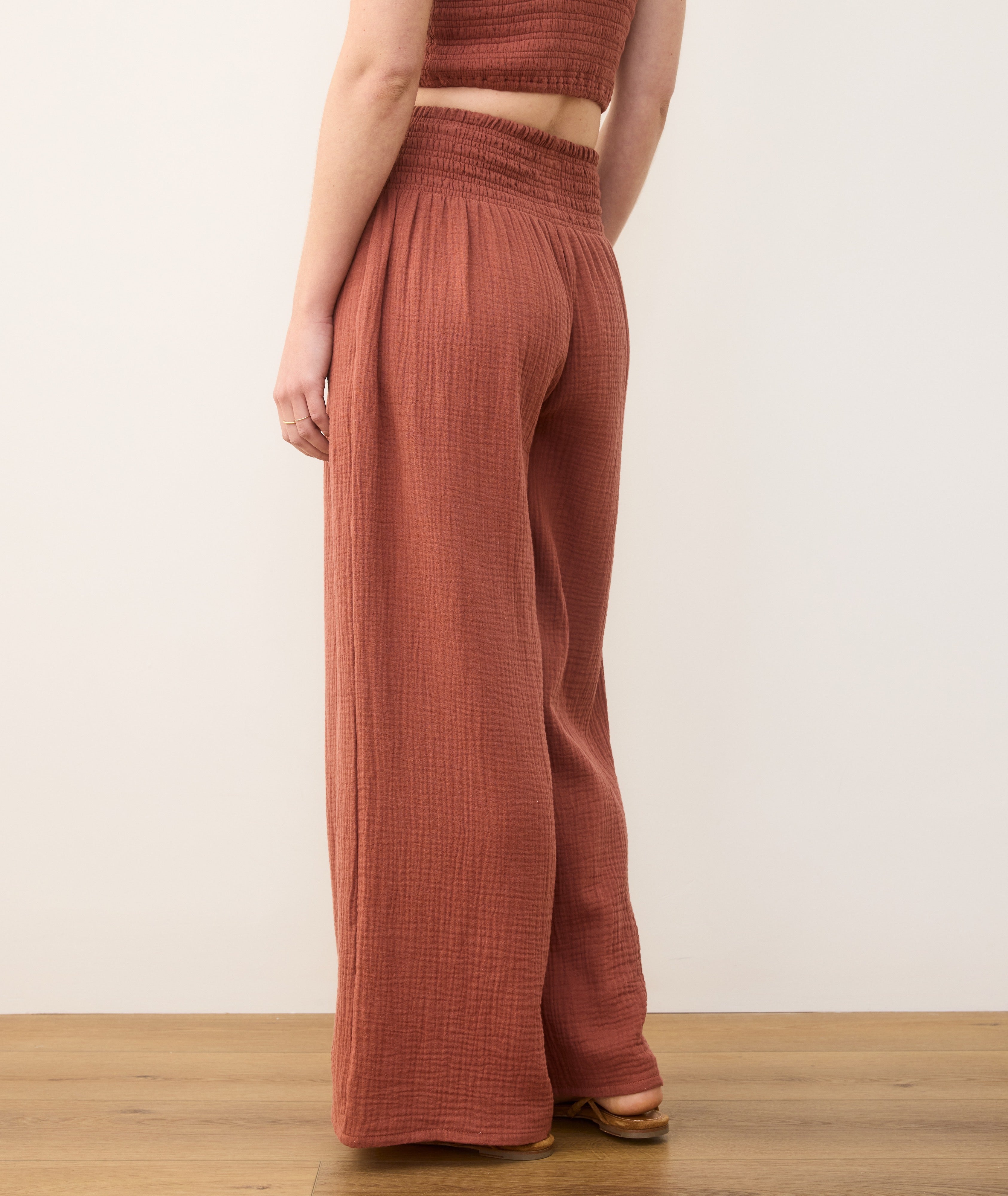 Sophia Double Cloth Palazzo Pant