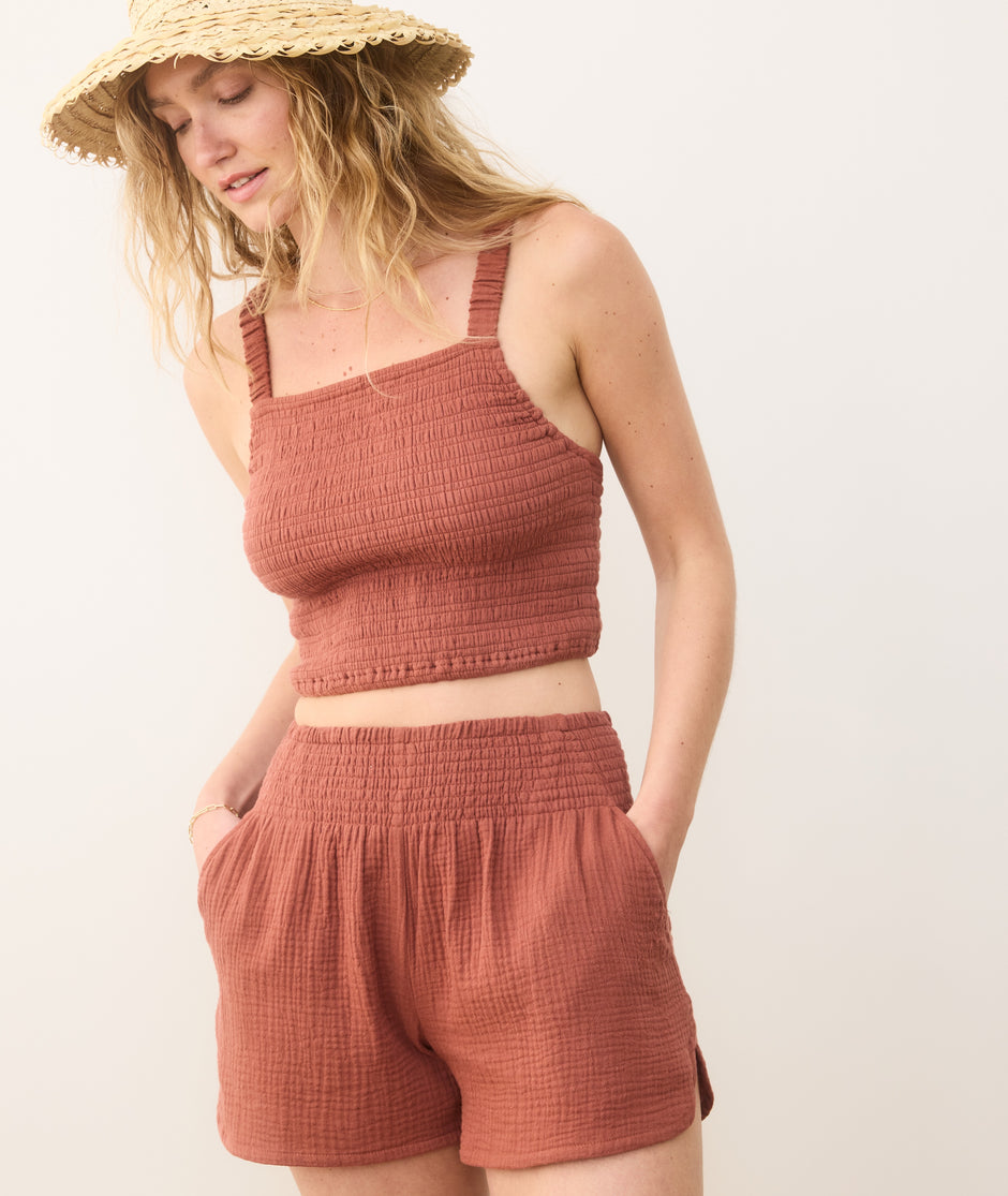 Cali Double Cloth Short