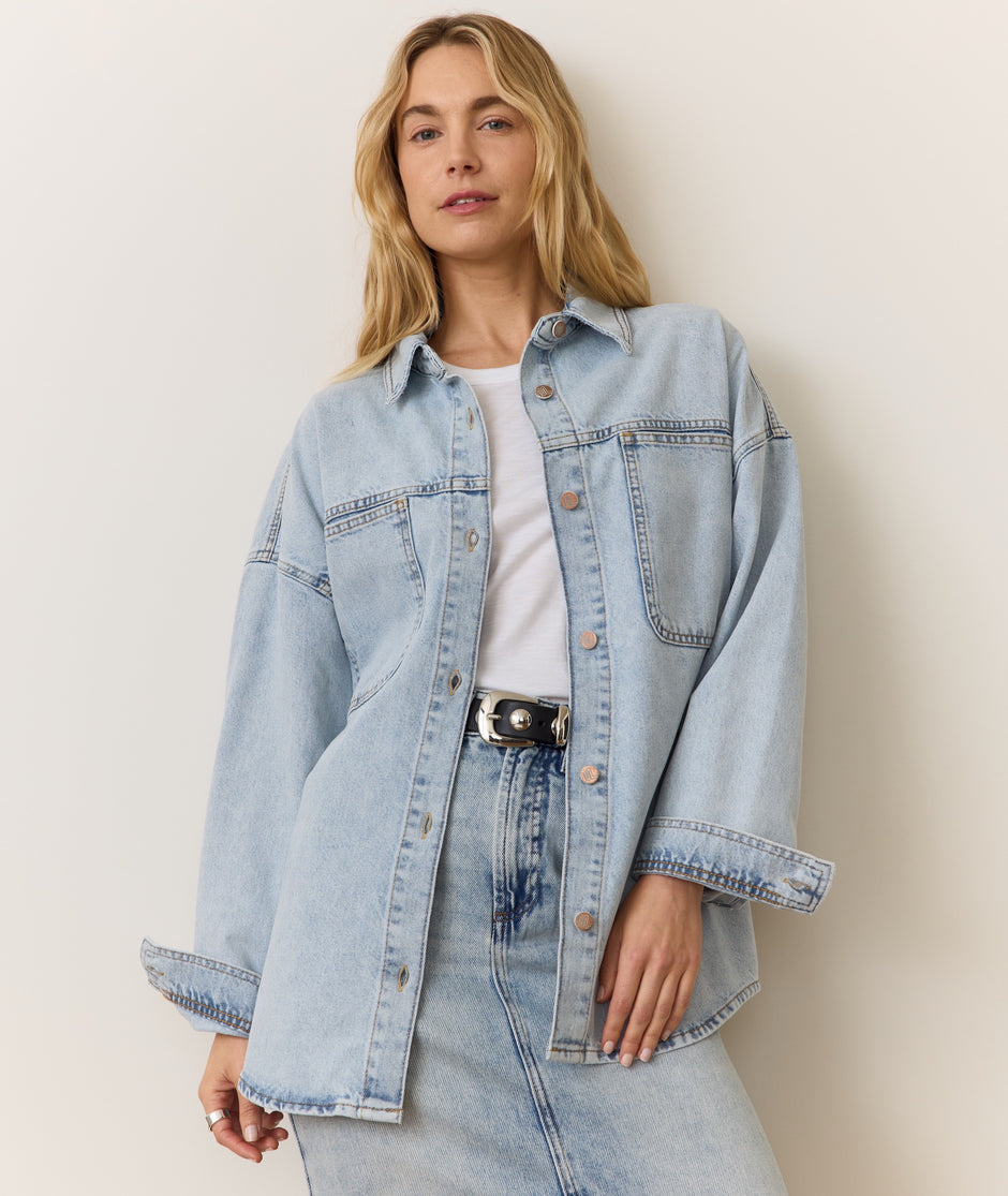 Molly Oversized Denim Shirt Jacket