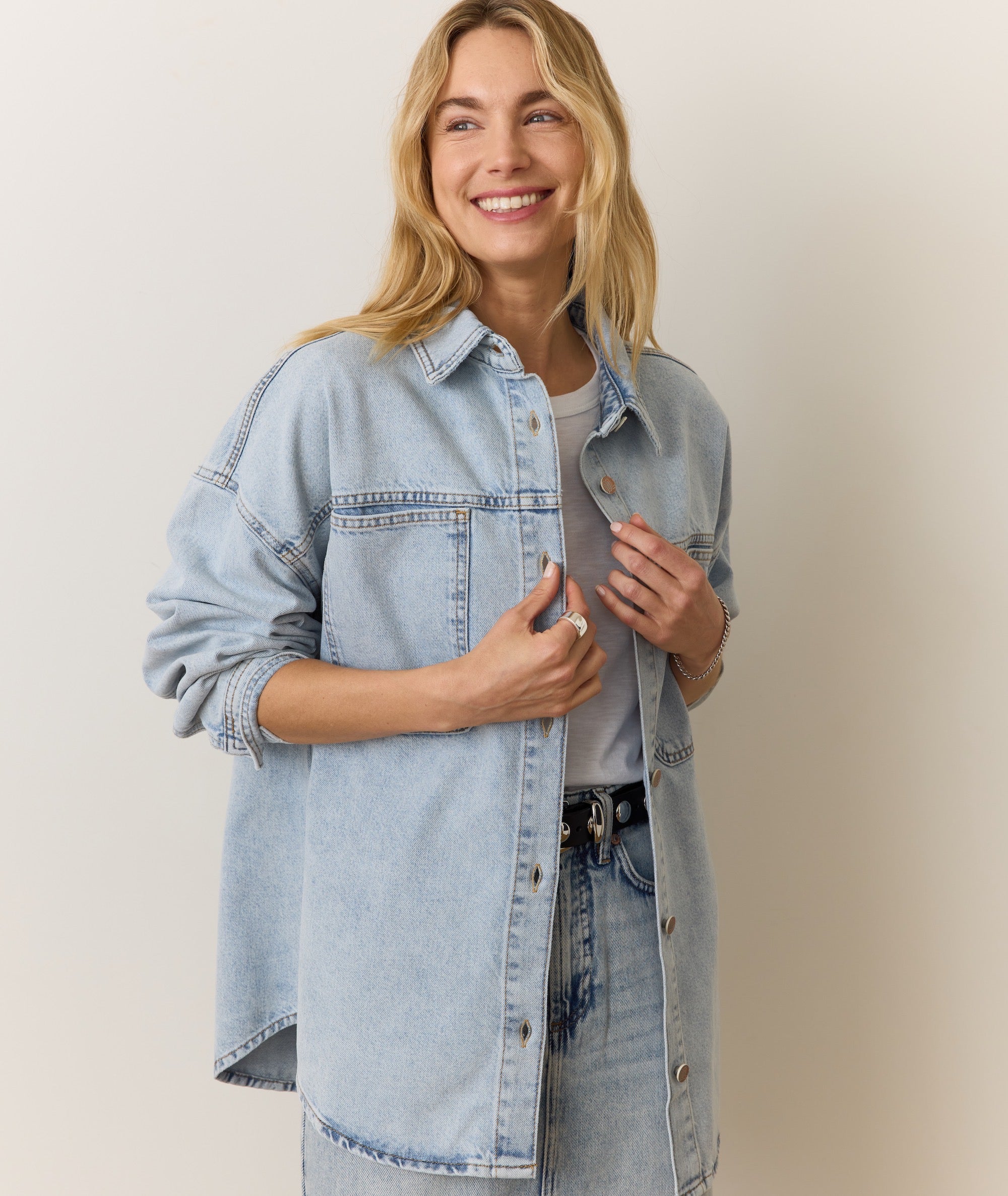 Molly Oversized Denim Shirt Jacket