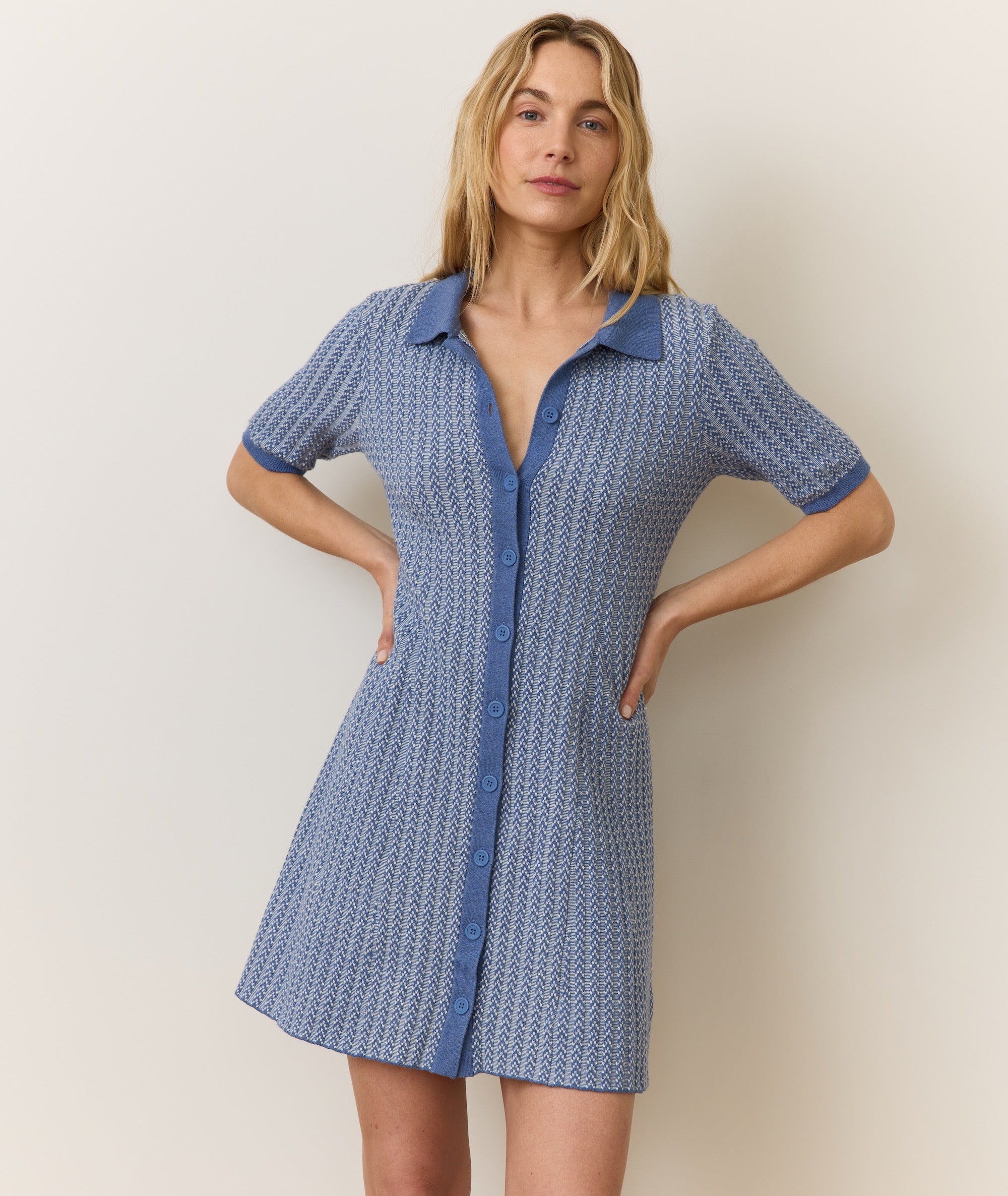 Alice Textured Polo Dress Alice Textured Polo Dress