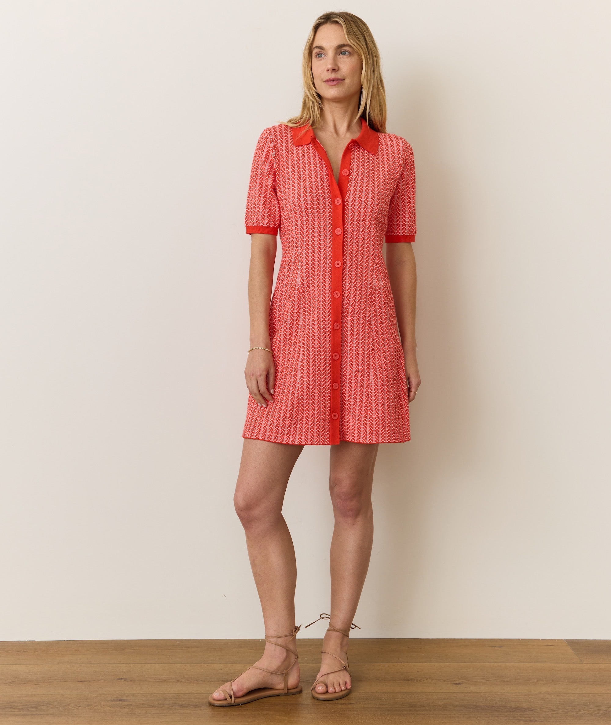 Alice Textured Polo Dress Marine Layer Alice Textured Polo Dress Marine Layer