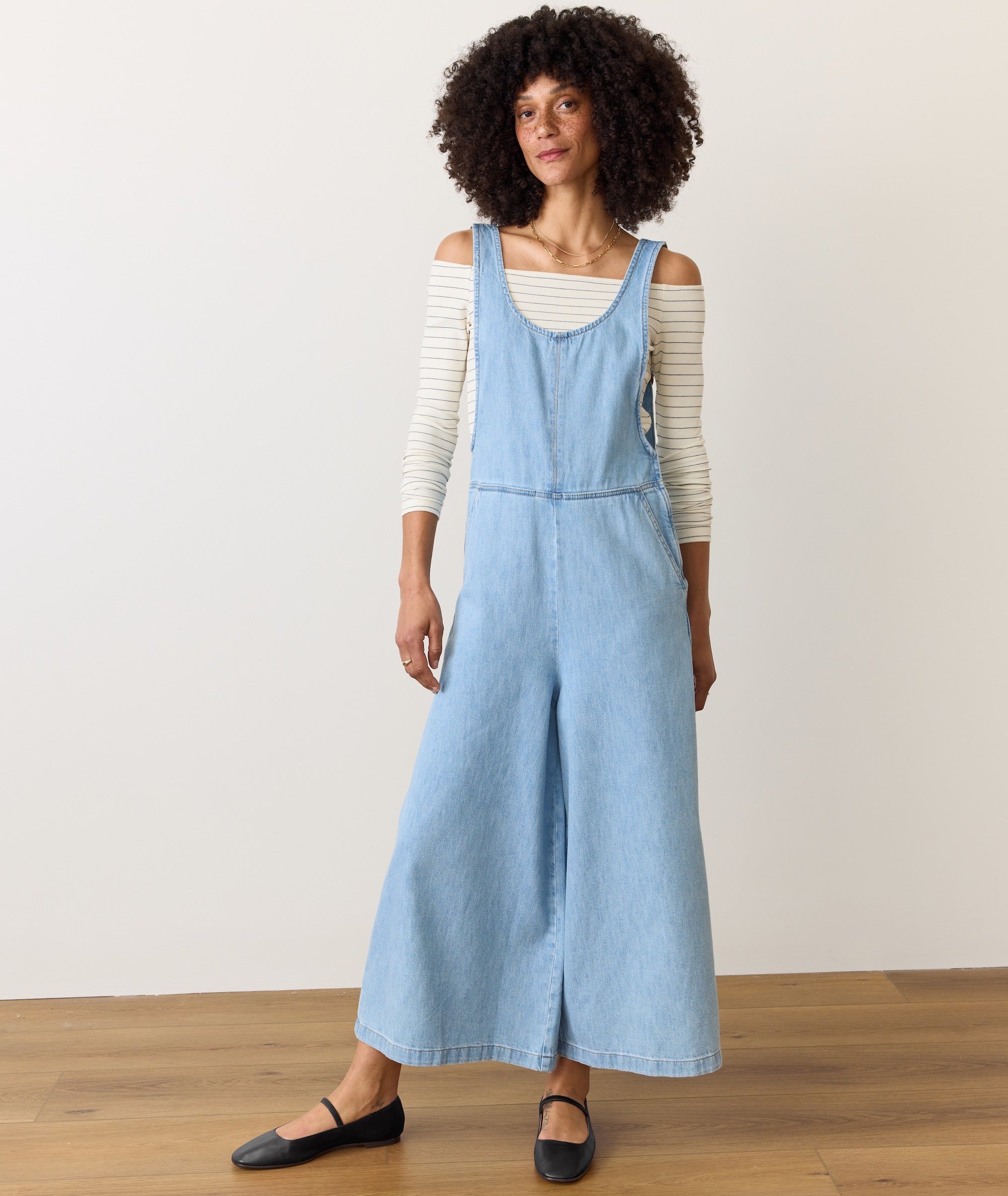 Women's Layla Denim Overalls | Light Wash