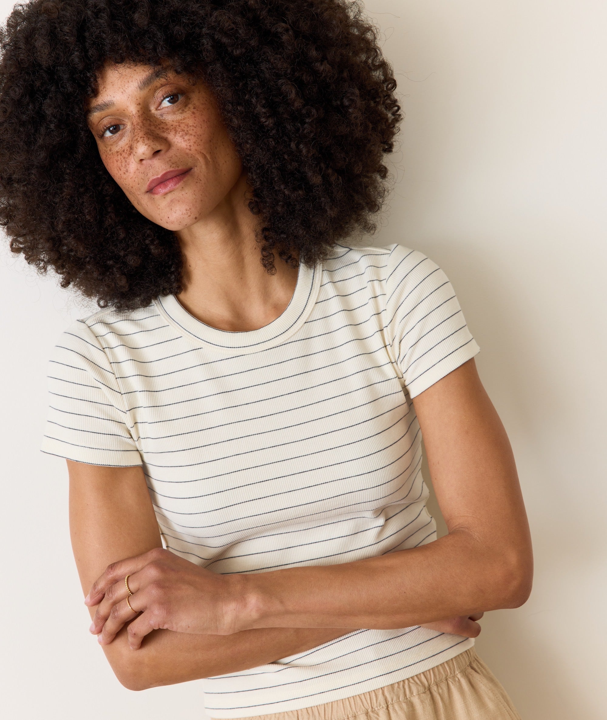 Lexi Rib Sun-In Crew Tee