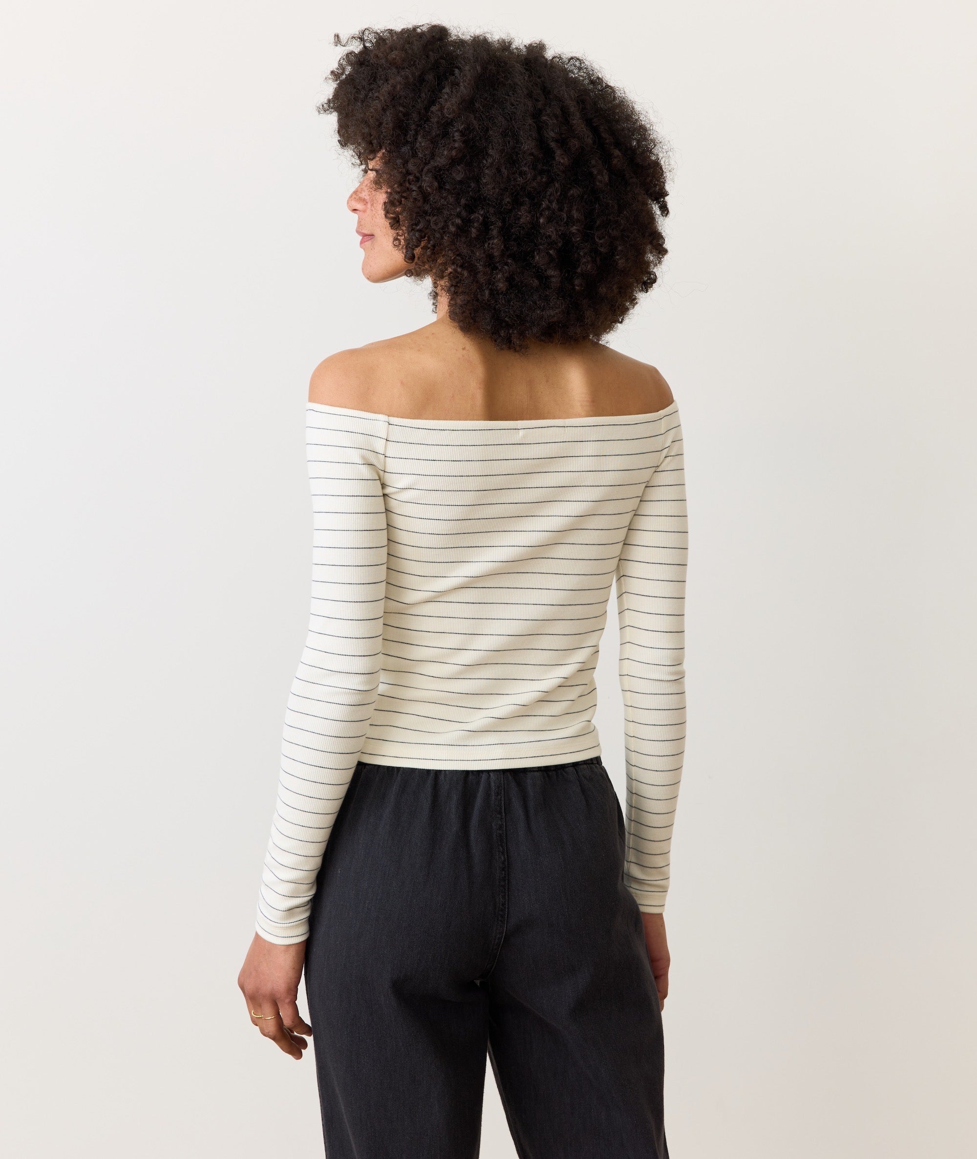 Lexi Rib Sun-In Off the Shoulder Top