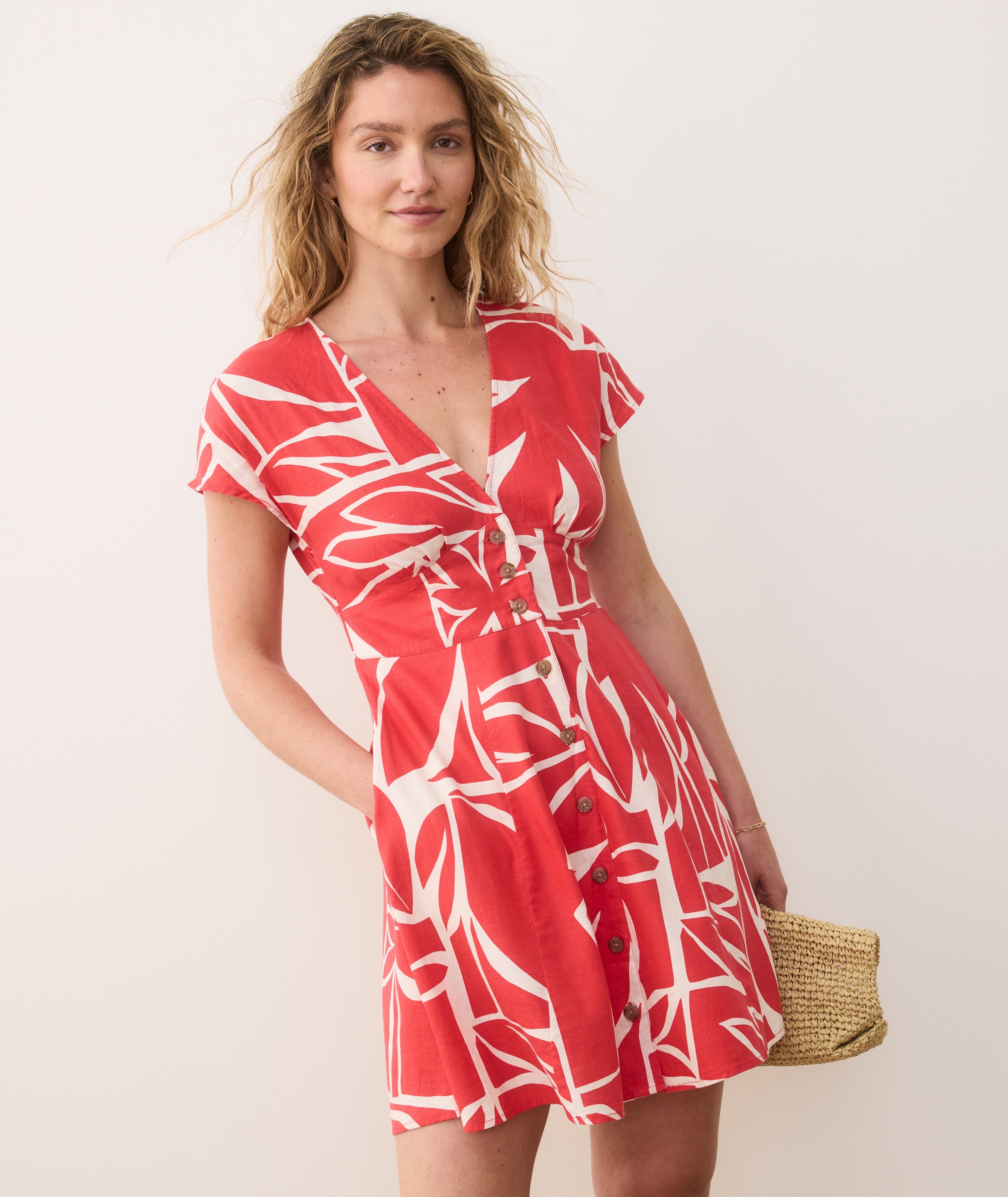 Women's Camila Mini Dress | Sunset Mosaic | XL by Marine Layer Women's Camila Mini Dress | Sunset Mosaic | XL by Marine Layer