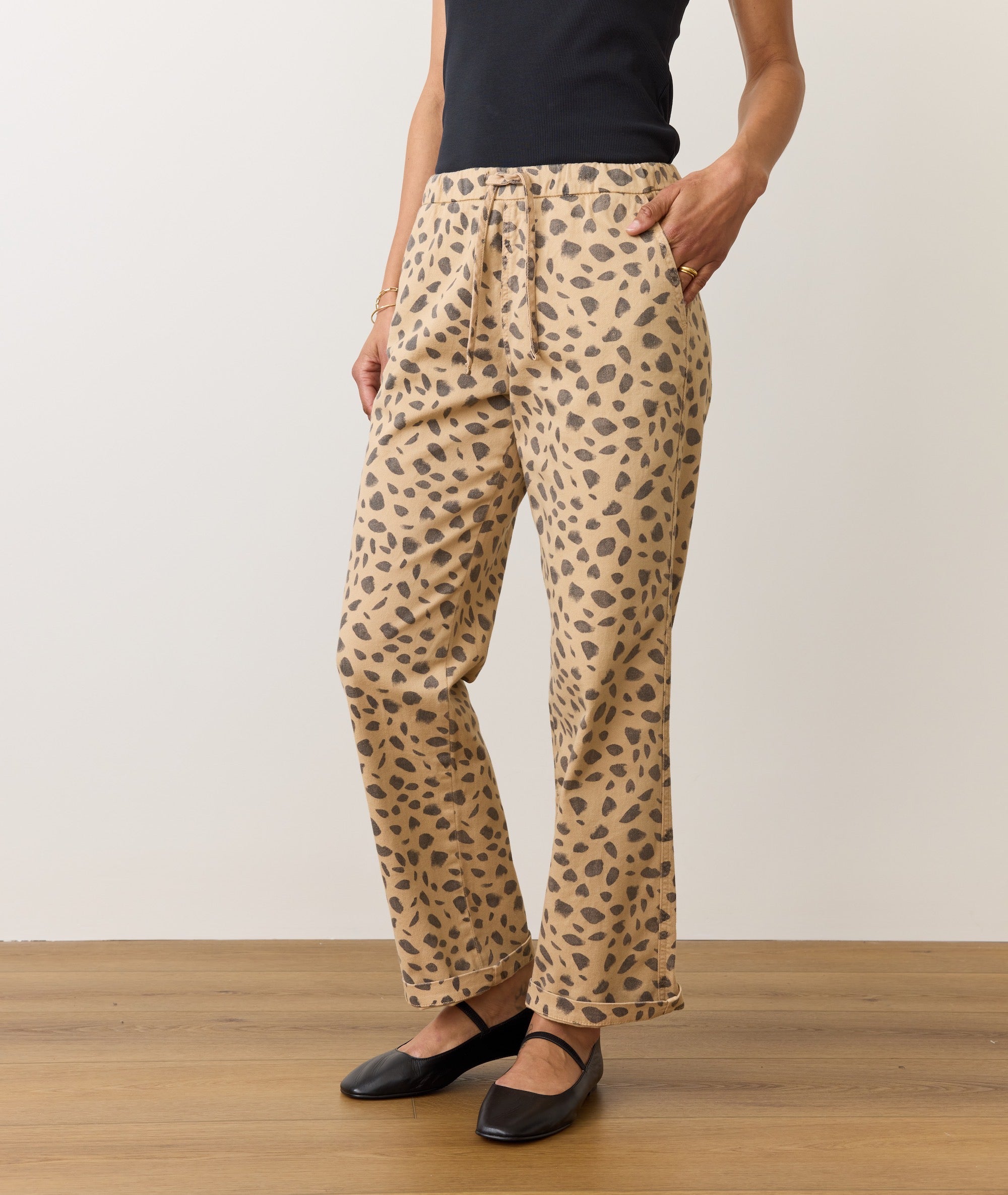 Denim Drawstring Pant