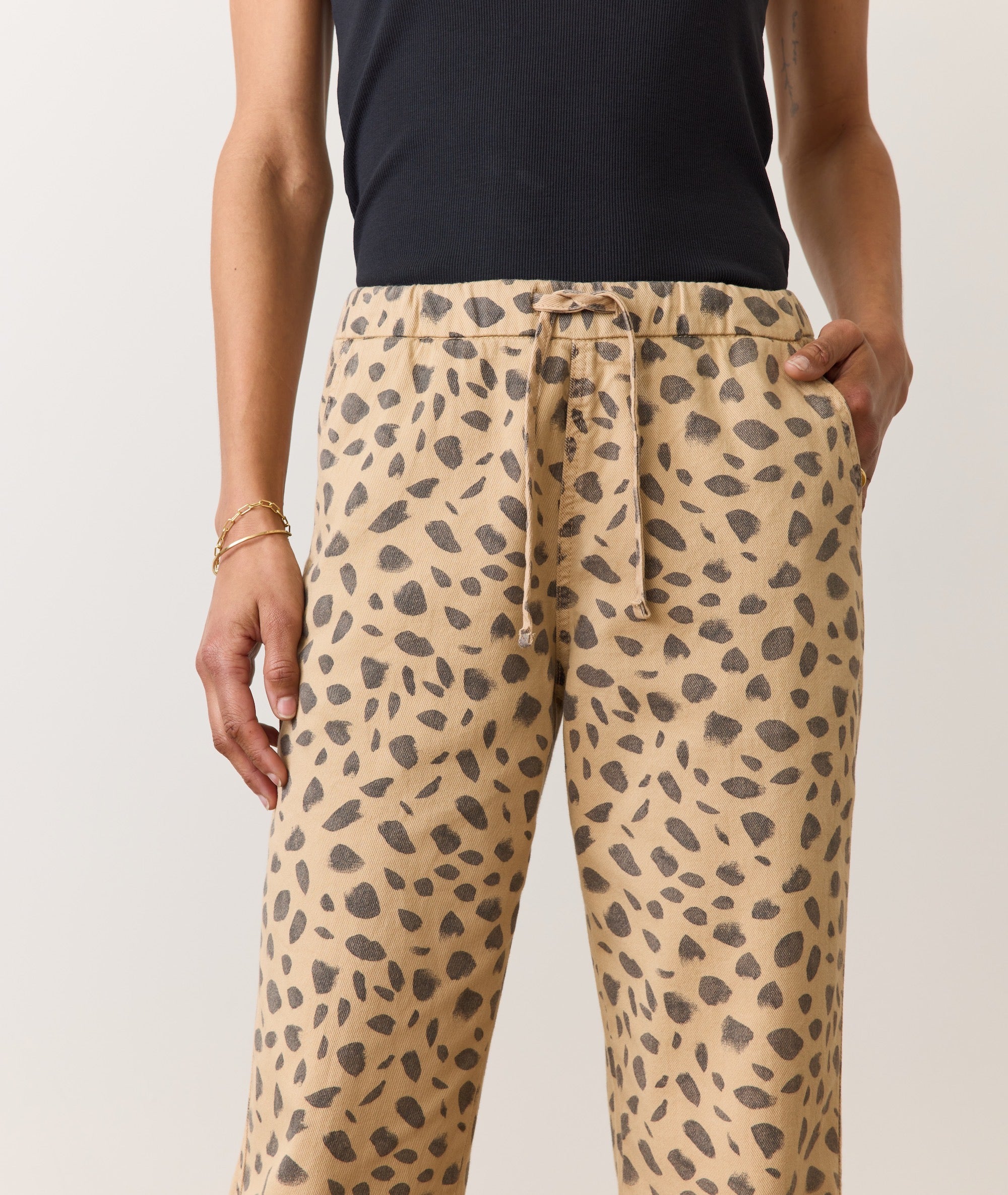 Denim Drawstring Pant